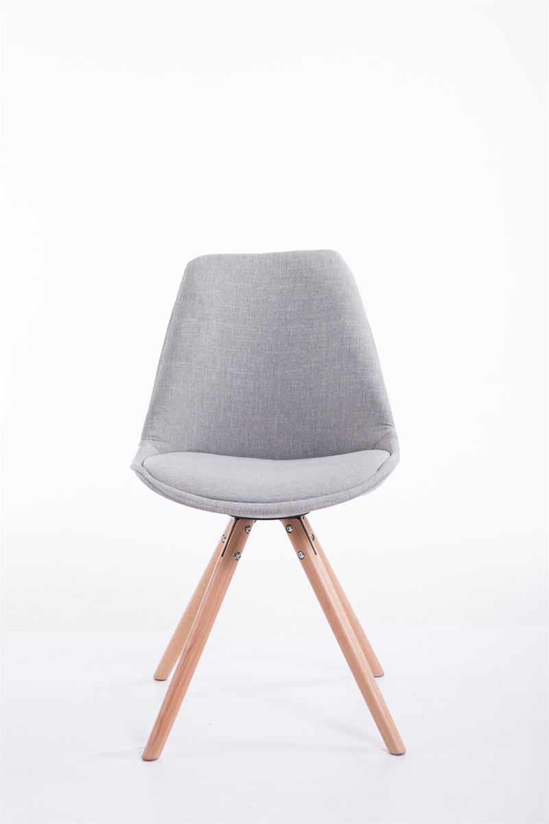 Sedia Toulouse in stoffa gambe tonde