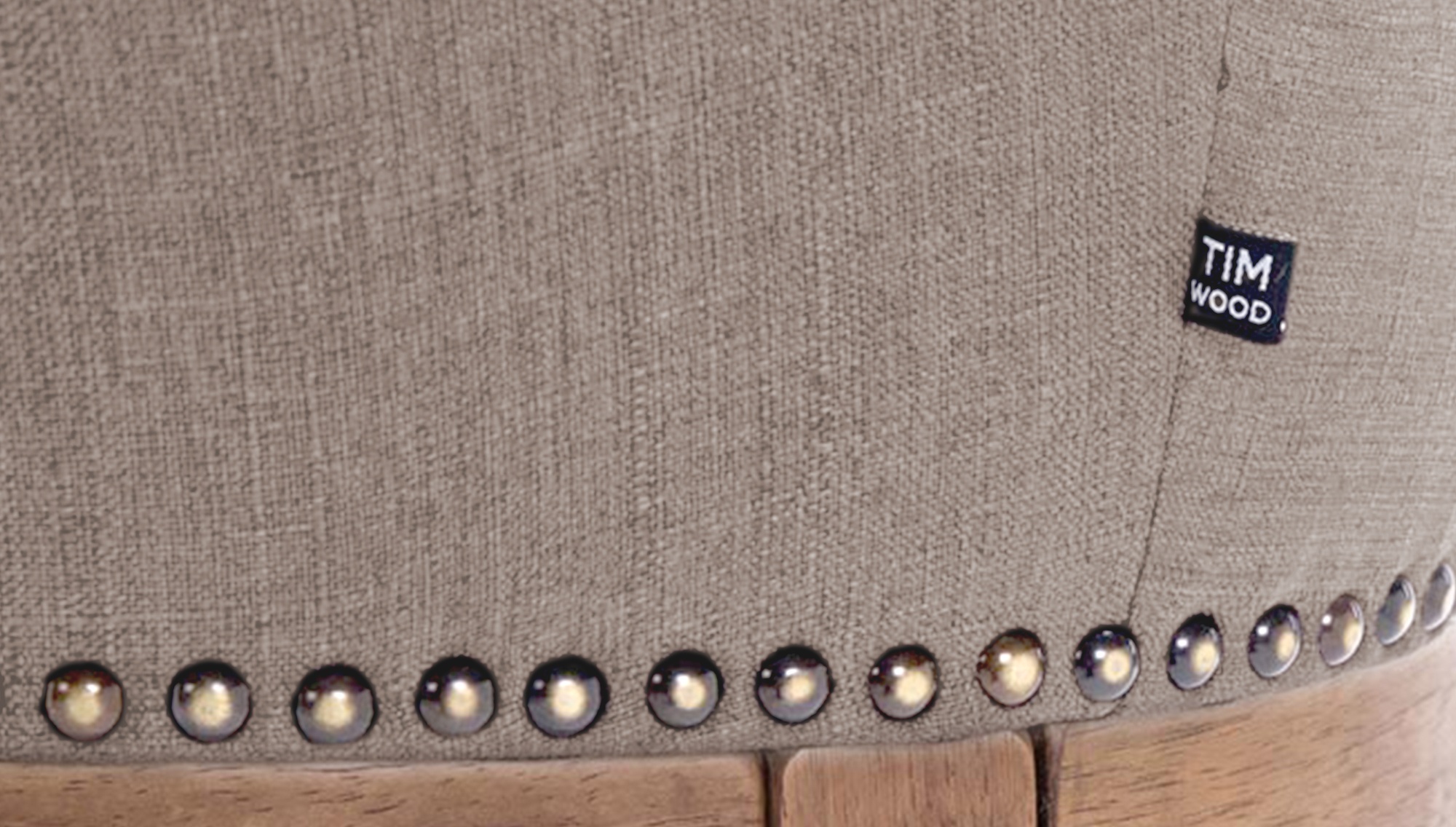 Sgabello Lakewood stoffa antico-scuro