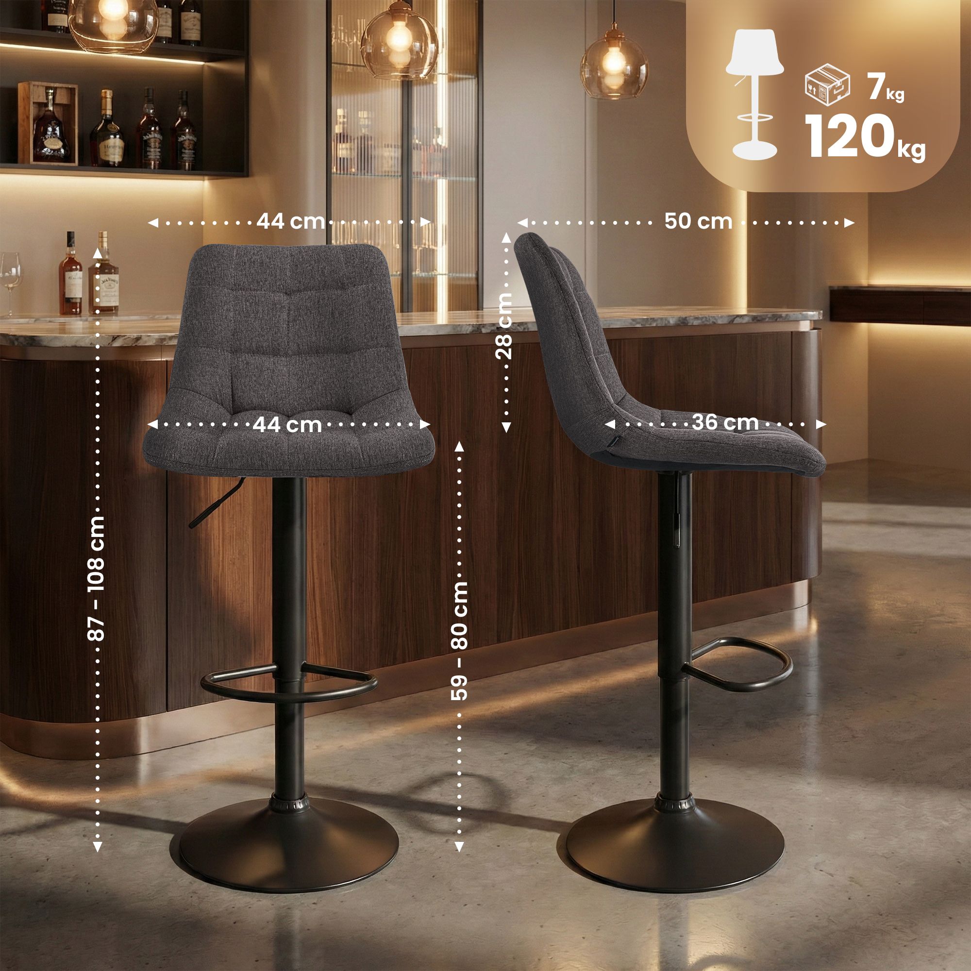 Sgabello da bar Mapun