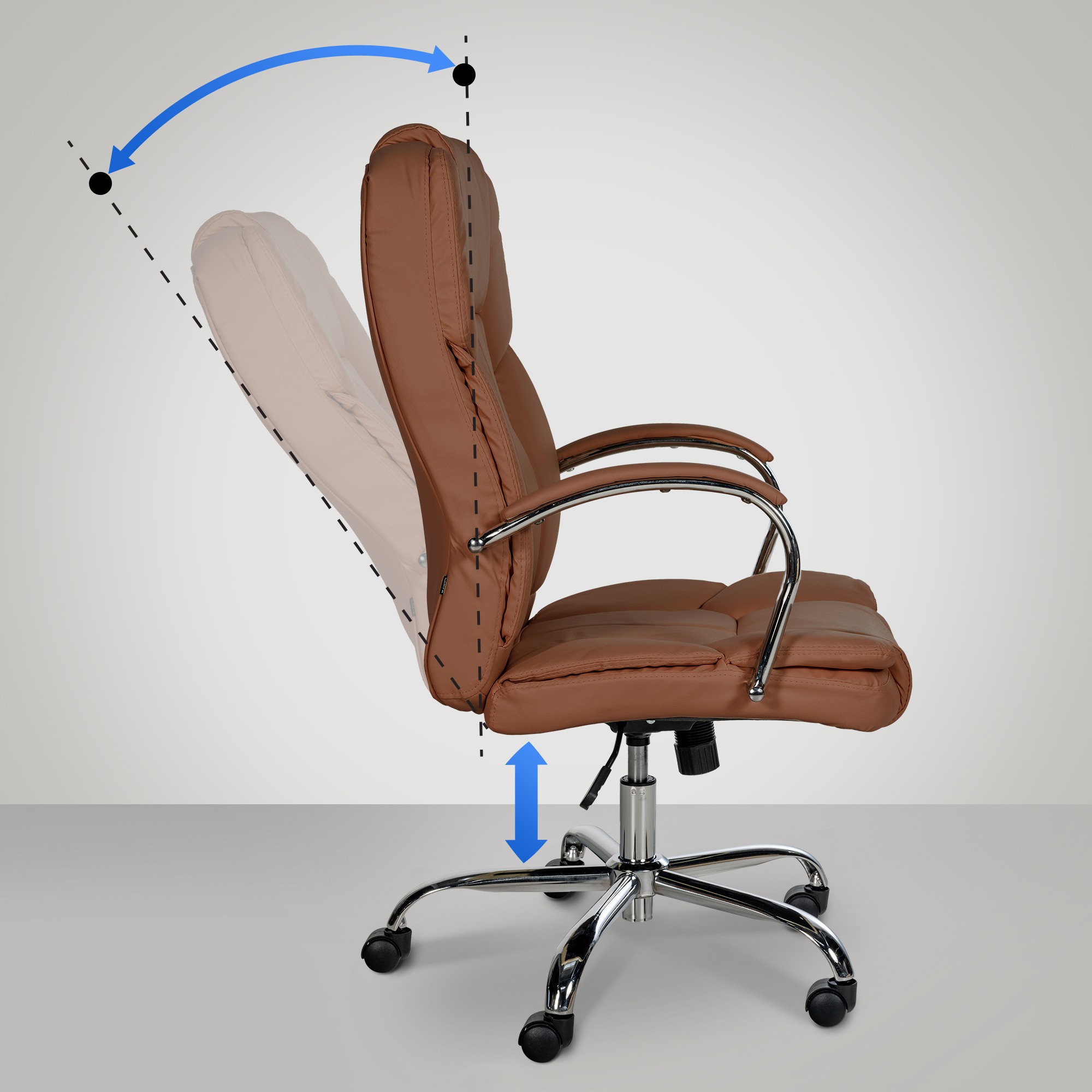 Poltrona ufficio XXL Xanthos in similpelle