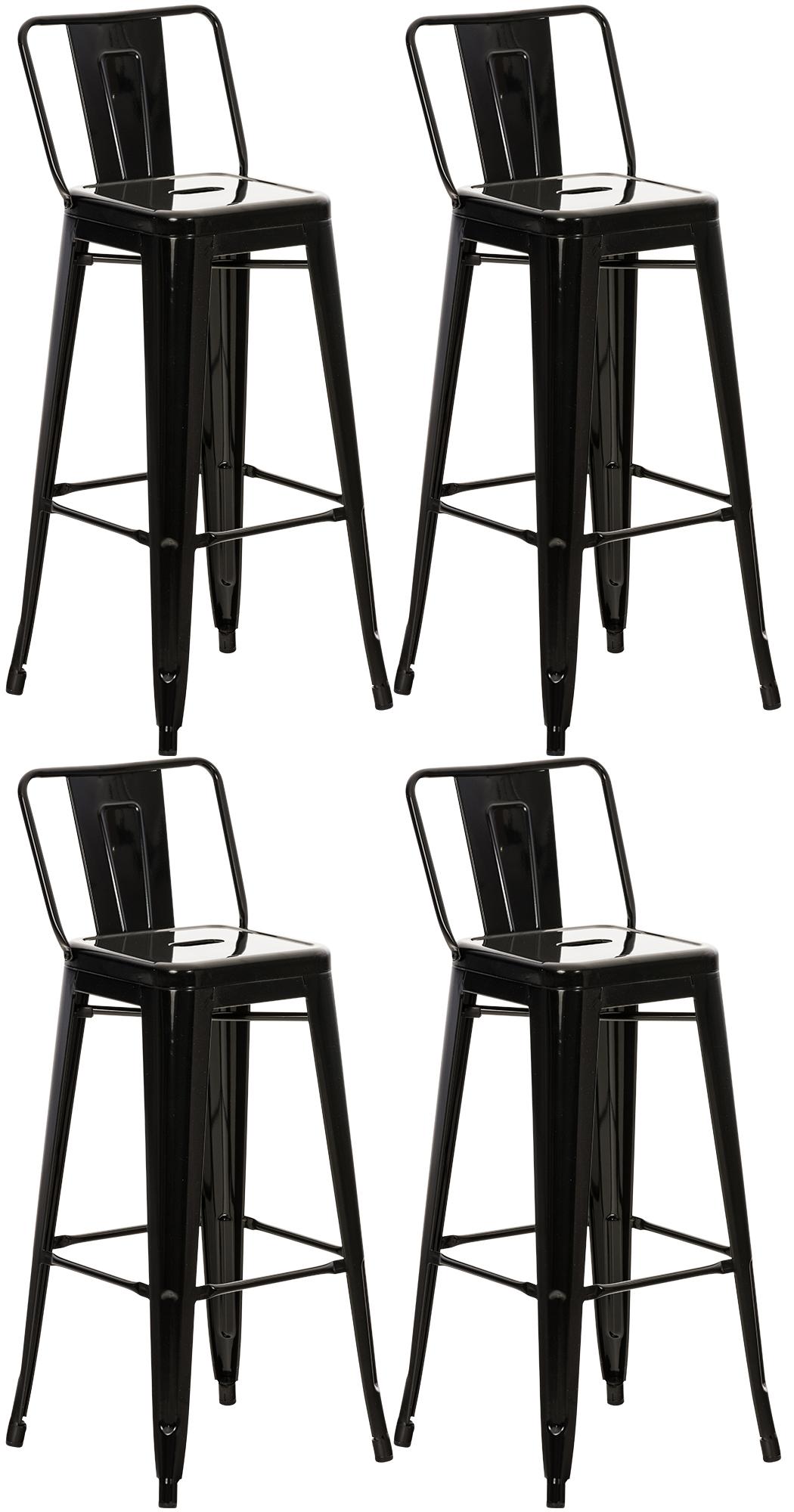 Set di 4 sgabelli da bar Mason