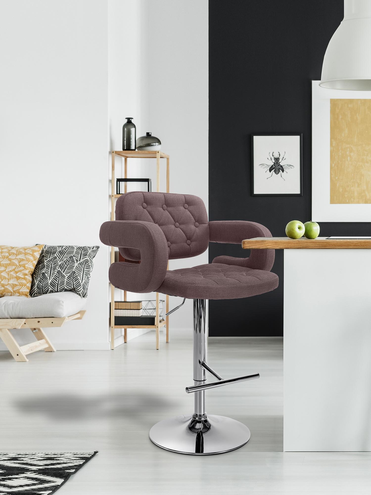 Set 2 Sgabelli Design Dublin In Tessuto