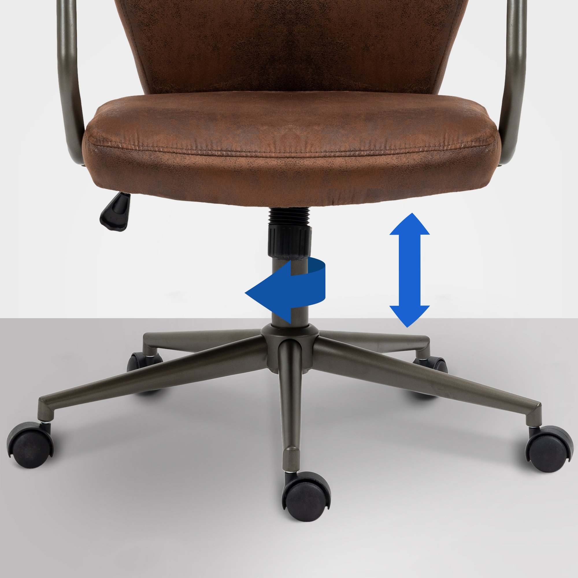 Sedia da ufficio Pocatello Industrial Loft Stile antico