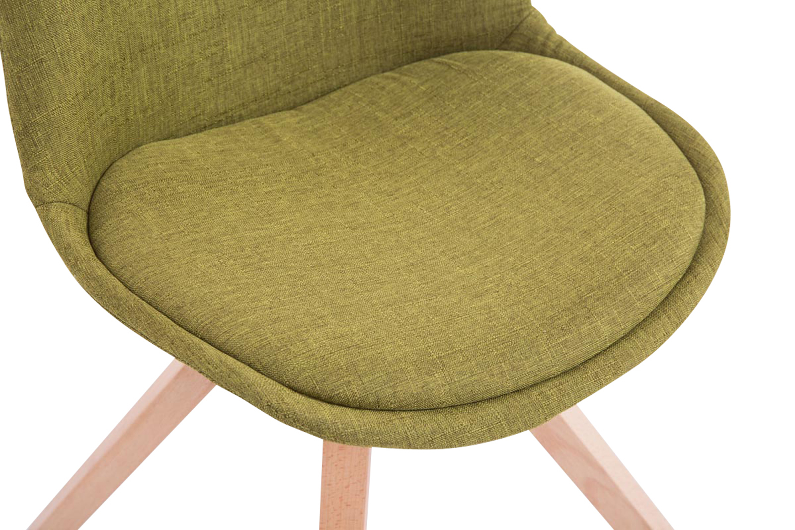 Set di 4 sedie per visitatori Toulouse Fabric Square