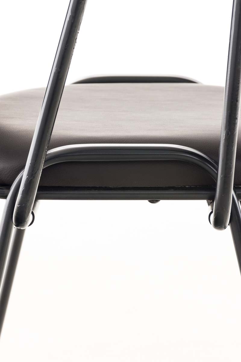 Sedia Ken in similpelle con tavolino ribaltabile