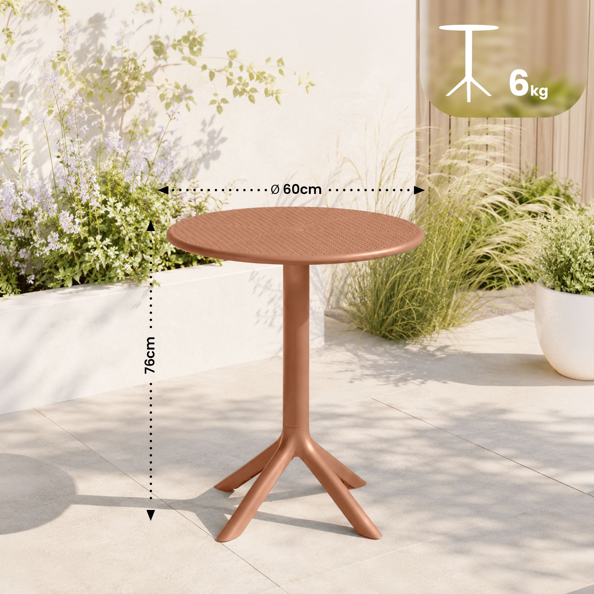Tavolo rotondo Lacota 60 cm