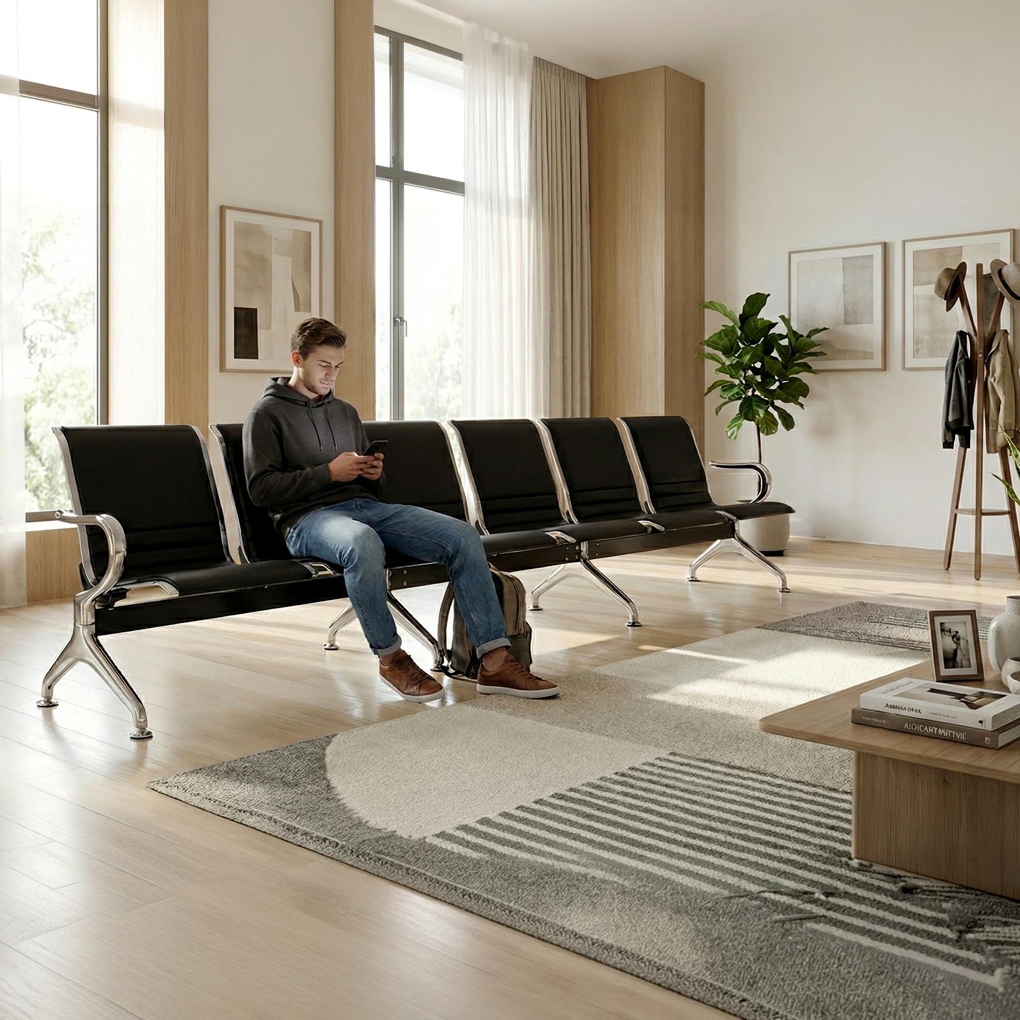 Panca attesa Frankfurt per ambienti professionali robusta e confortevole