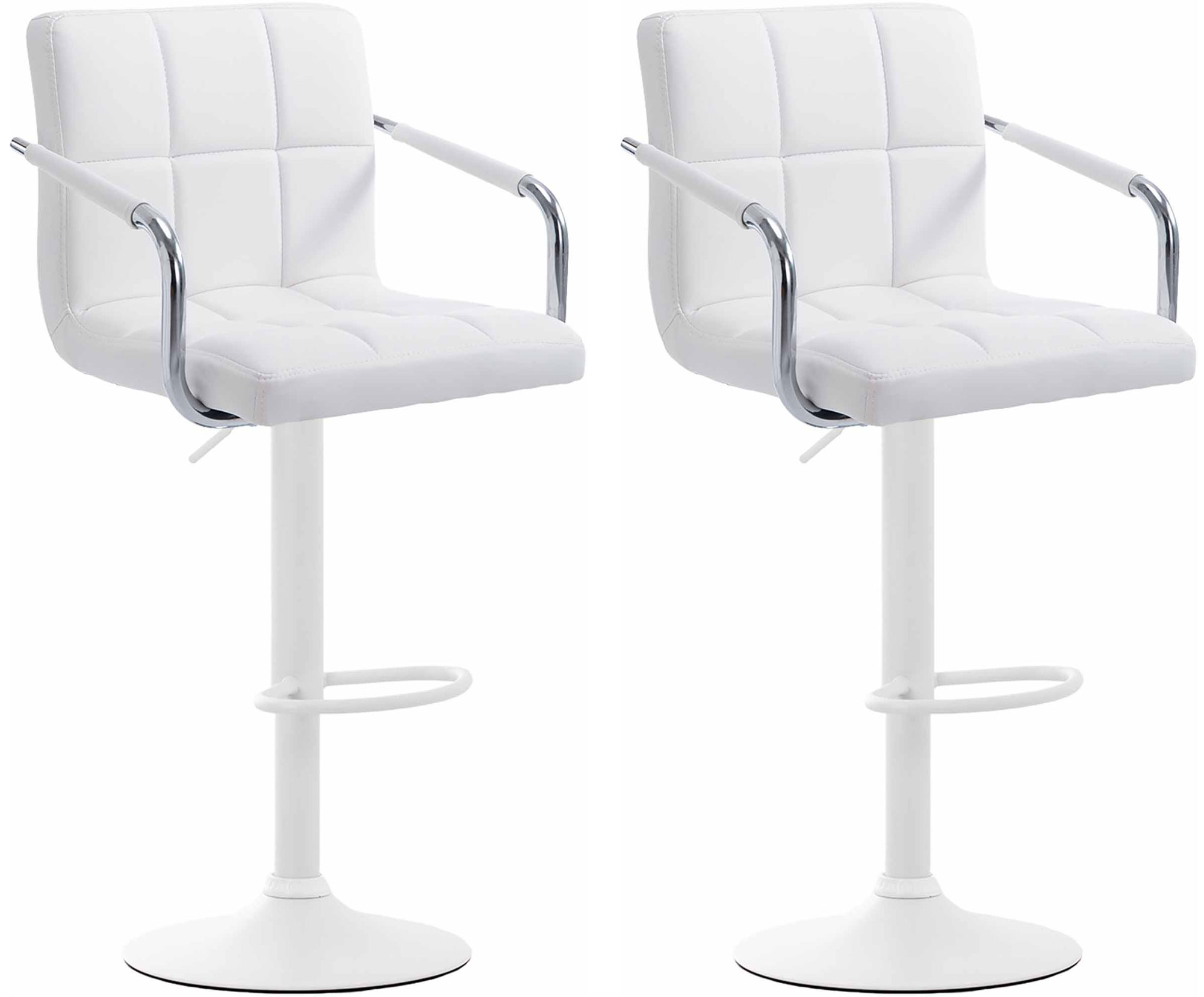 Set 2 sgabelli design Lucy V2 in similpelle