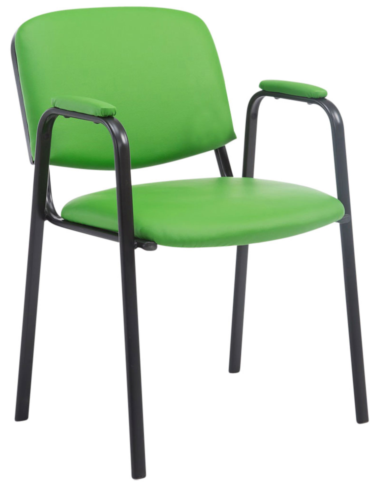 Set di 4 Sedie Impilabili Ken Pro in Ecopelle