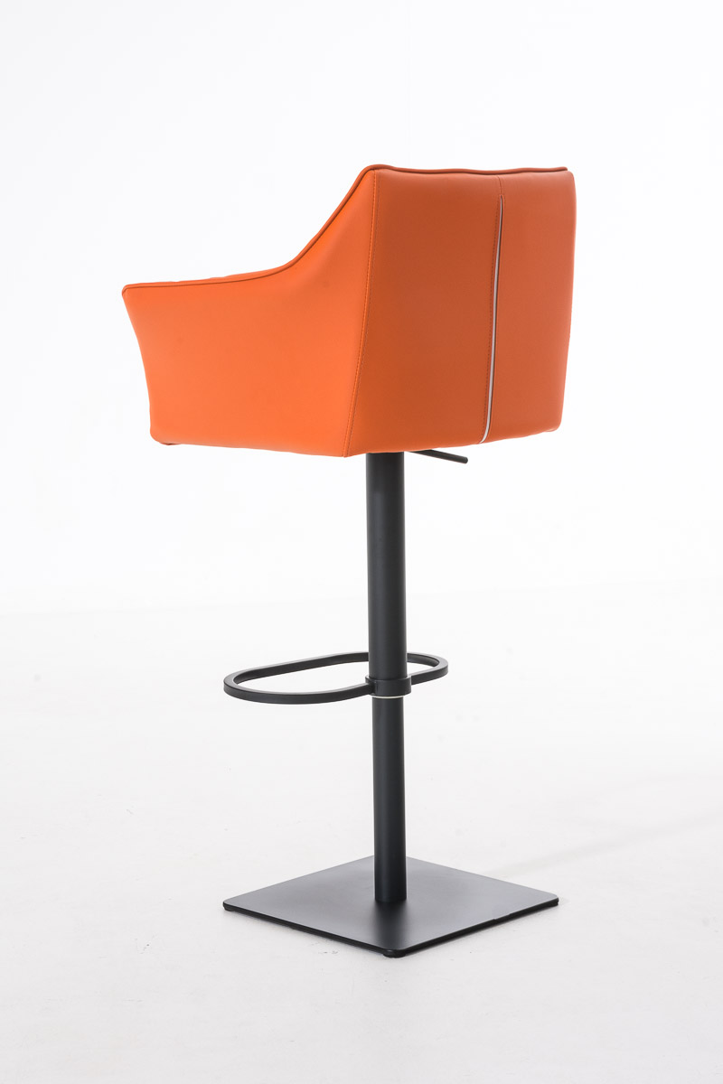 Sgabello da bar Damaso con rivestimento in similpelle