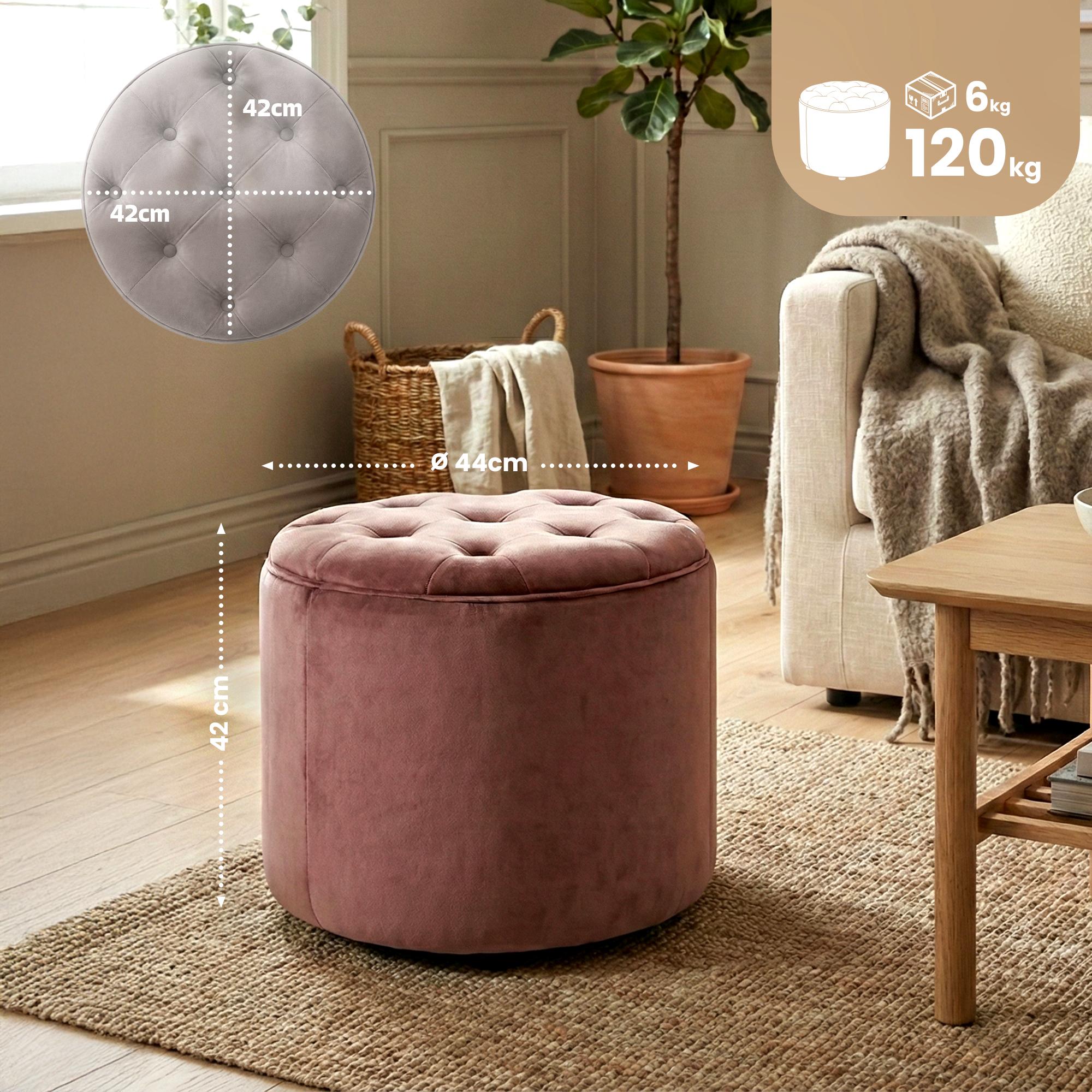 Pouf Pantin in velluto
