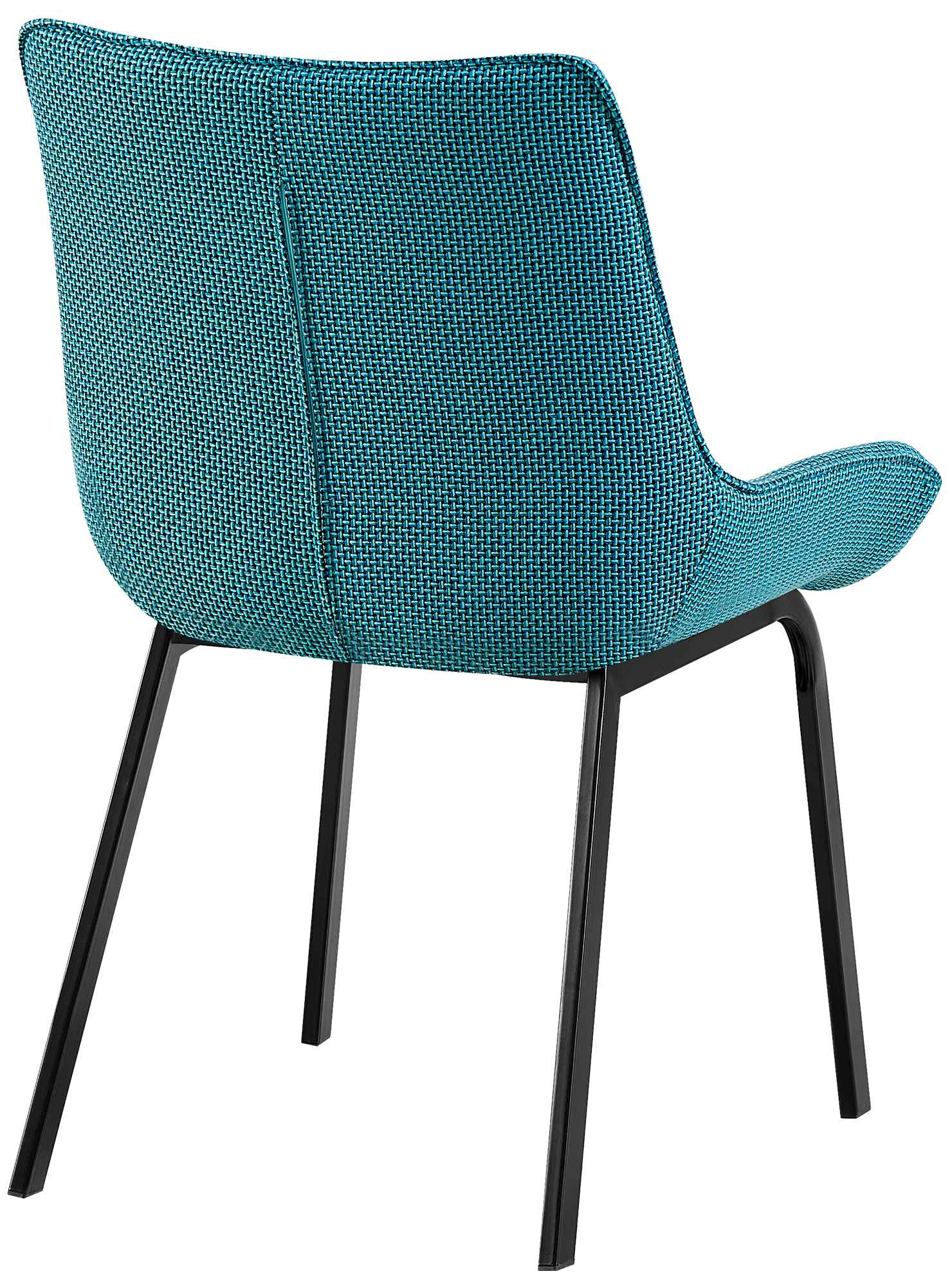 Set da 4 sedie da pranzo Saranda in tessuto