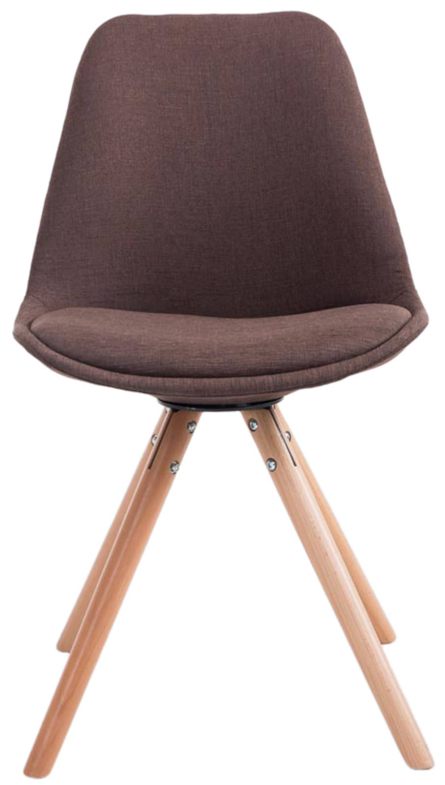 Set di 4 sedie per visitatori Toulouse Fabric Round