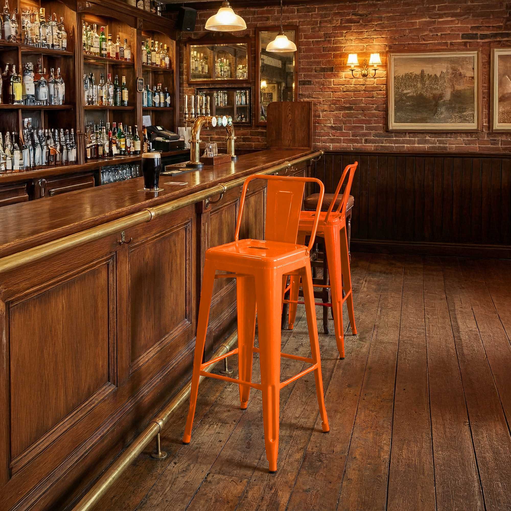 Set di 4 sgabelli da bar Mason