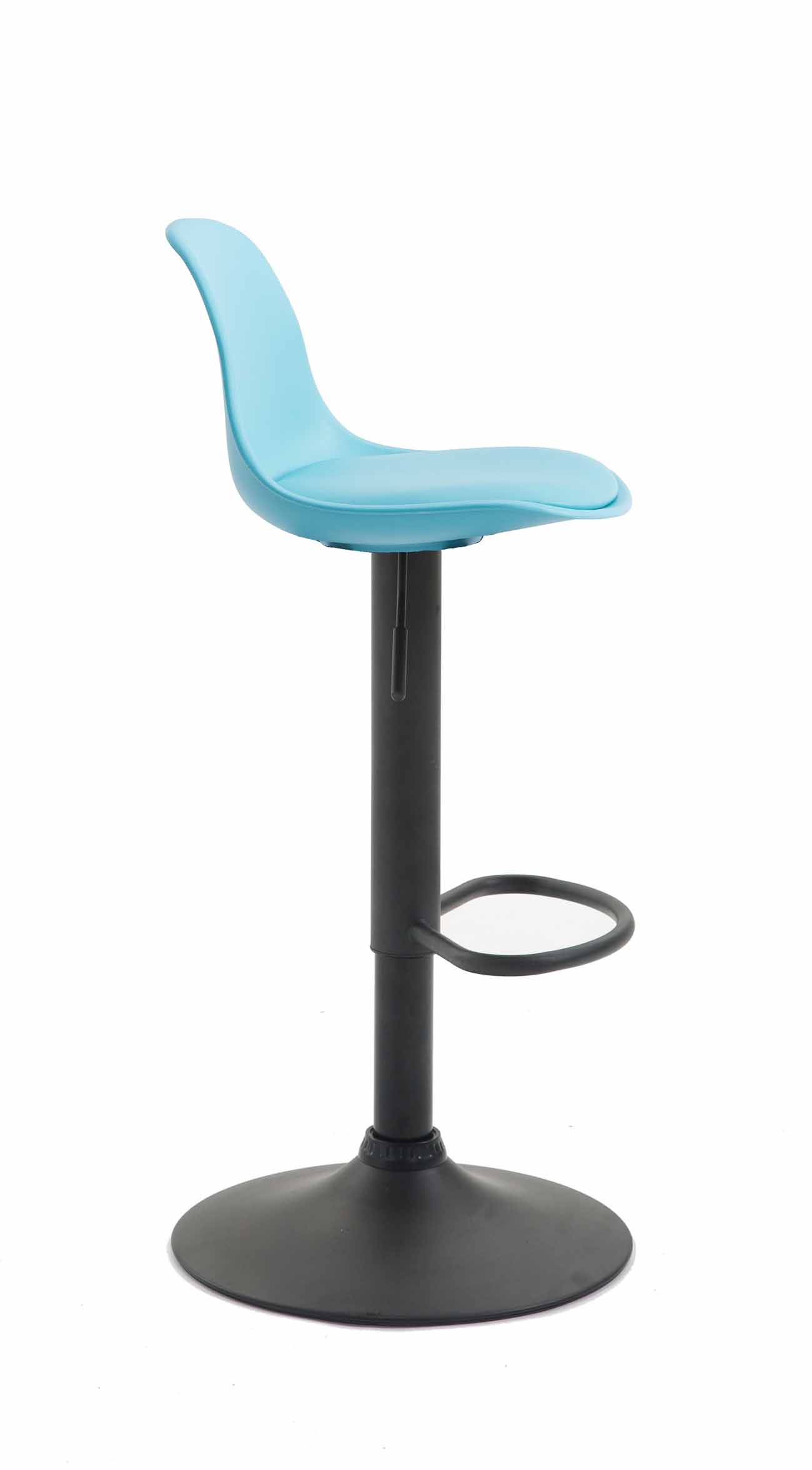Sgabello di design KIEL in polipropilene e similpelle