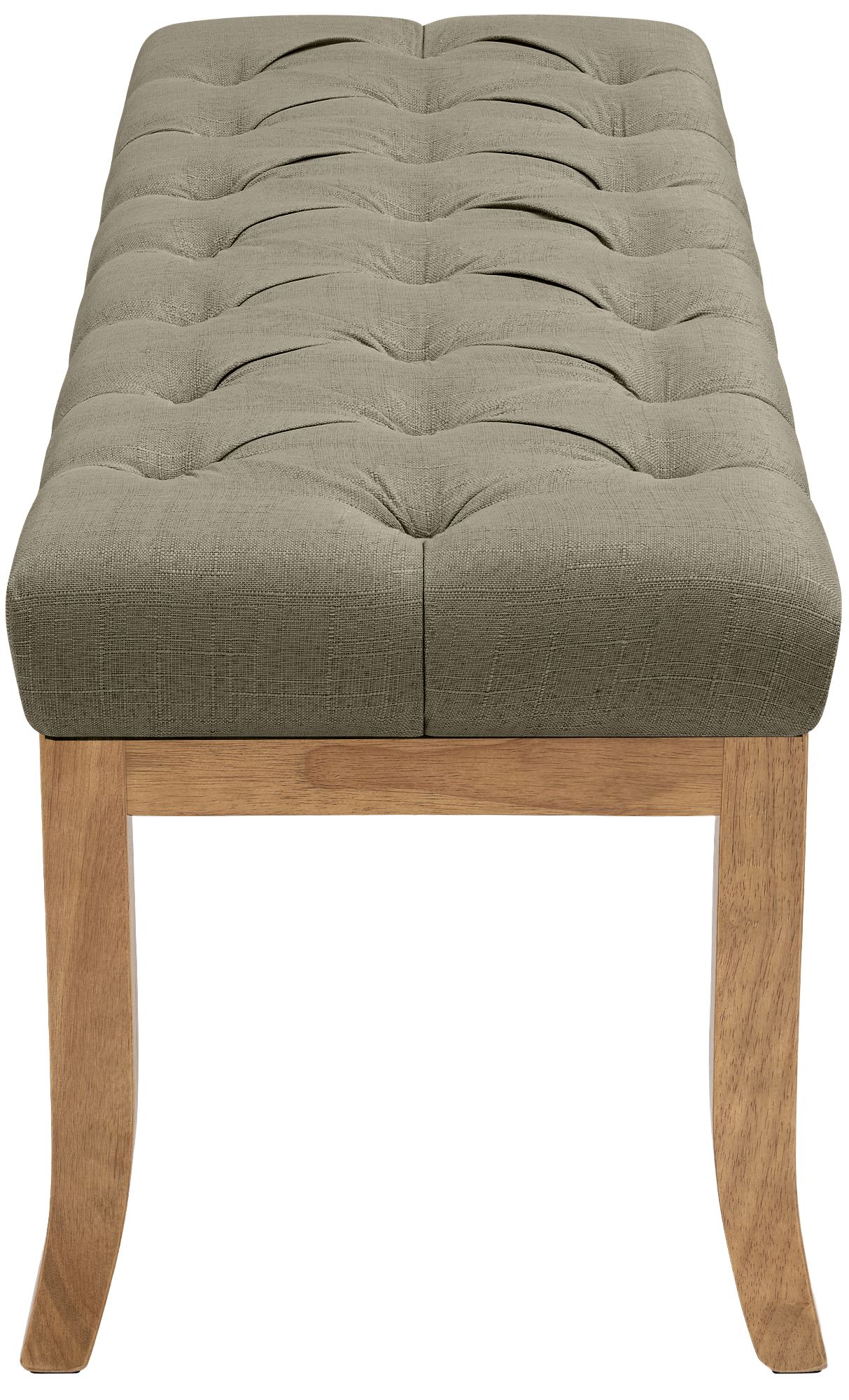 Panca design RAMSES in legno chiaro antico tessuto