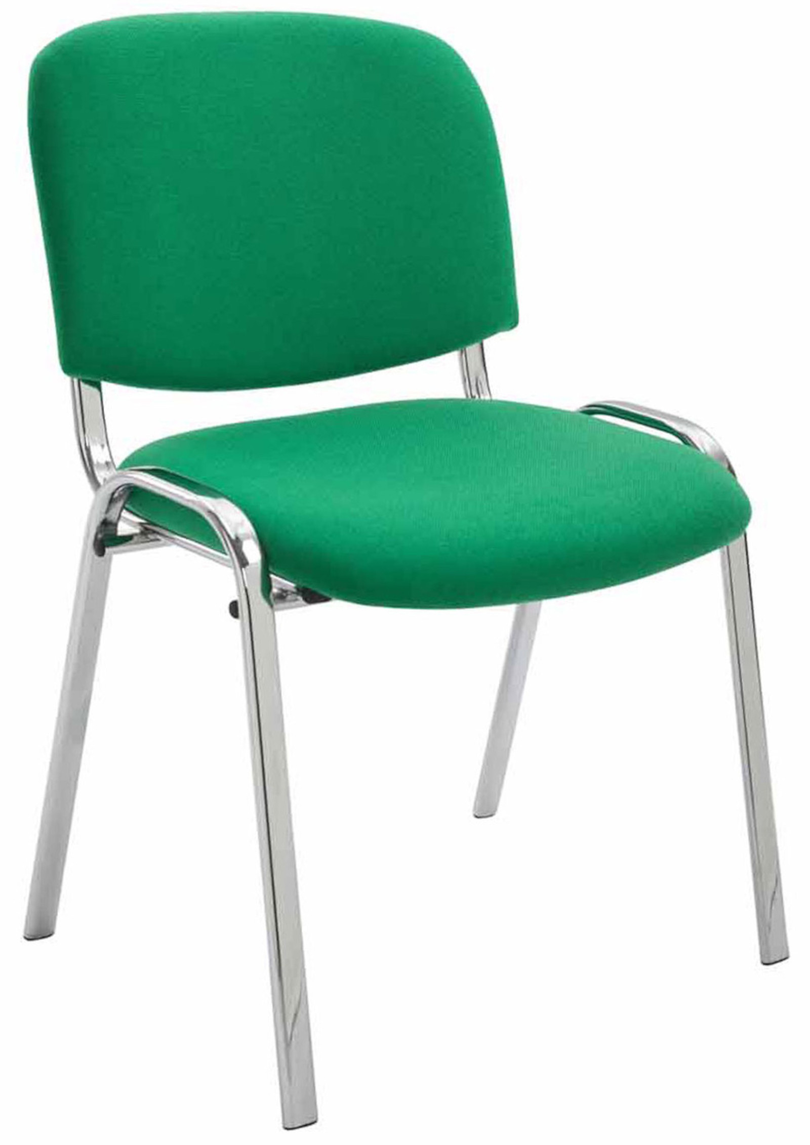 Set di 4 sedie Ken Chrome in tessuto
