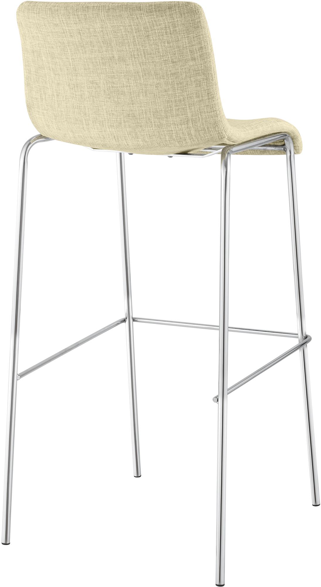 Set da 2 sgabelli da bar Hover in tessuto con base a 4 gambe