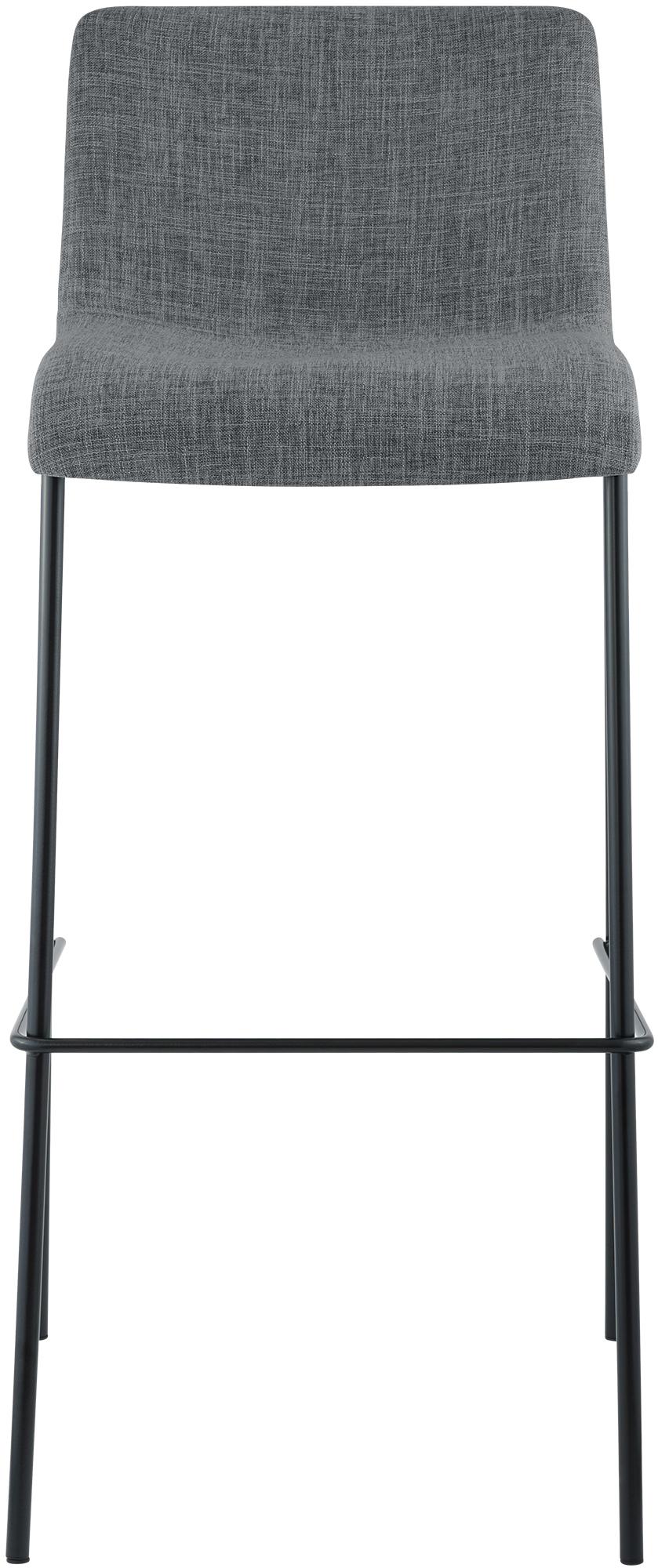 Set da 2 sgabelli da bar Hover in tessuto con base a 4 gambe