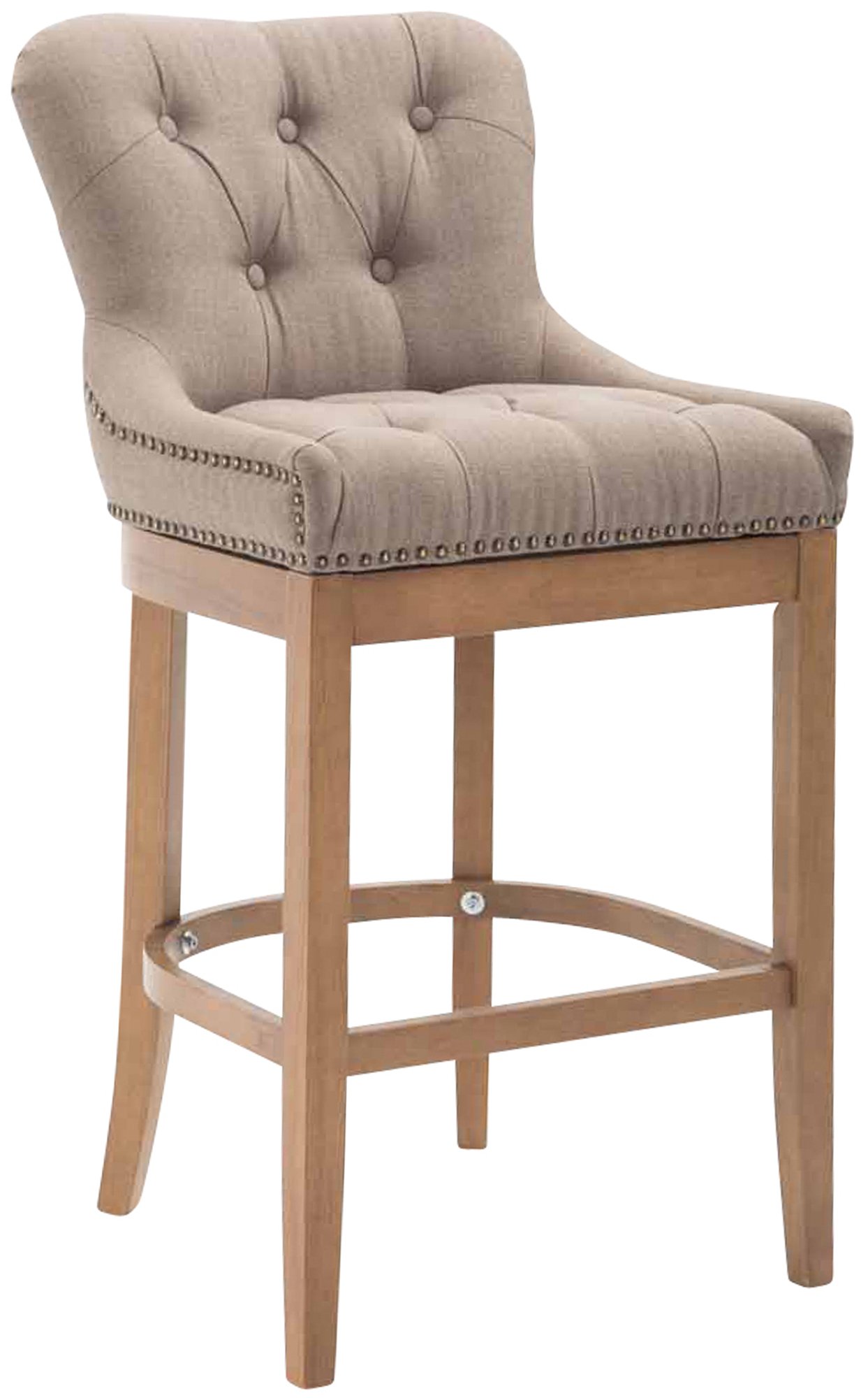 Sgabello Lakewood Stoffa antico-chiaro