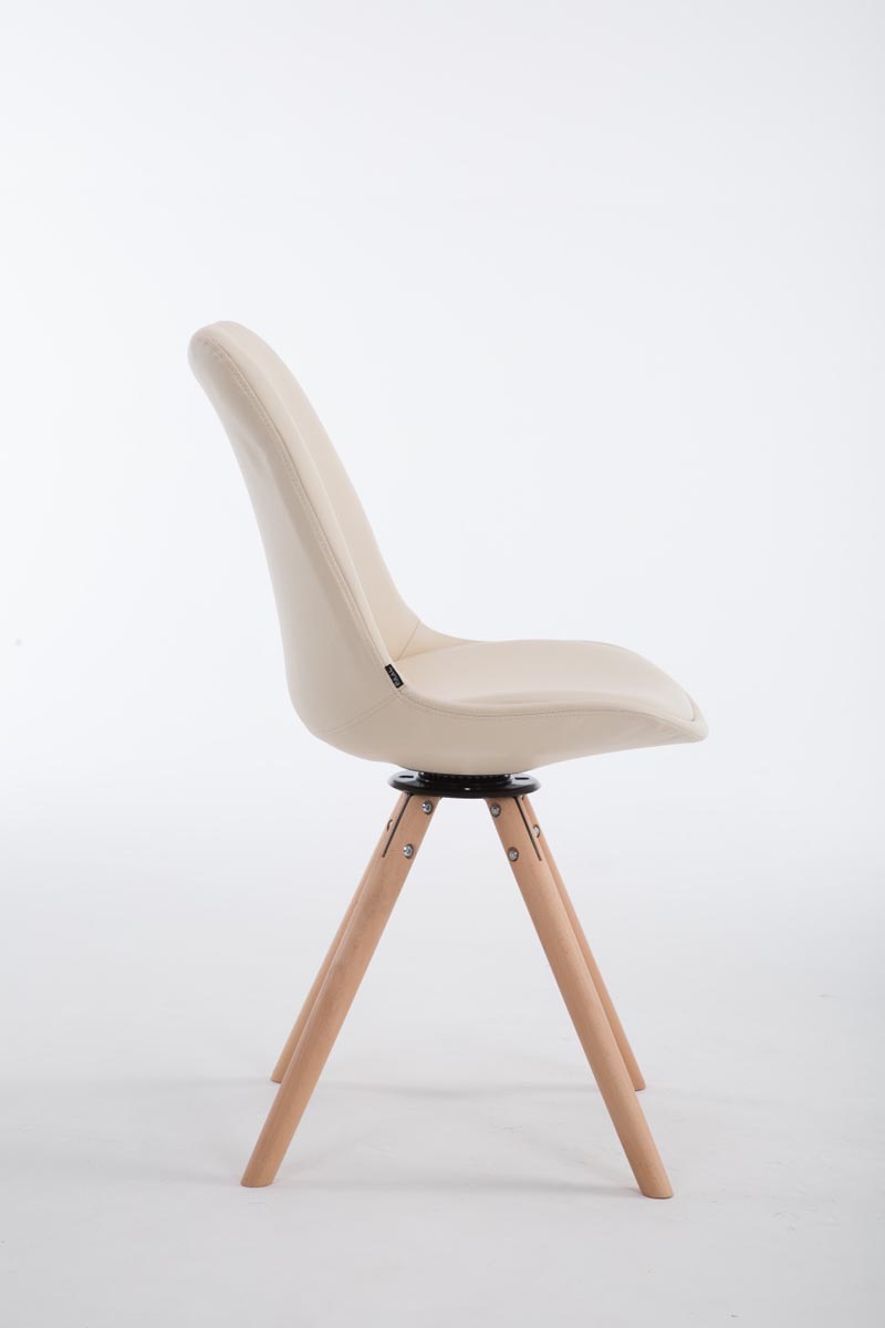Sedia Calais in similpelle girevole