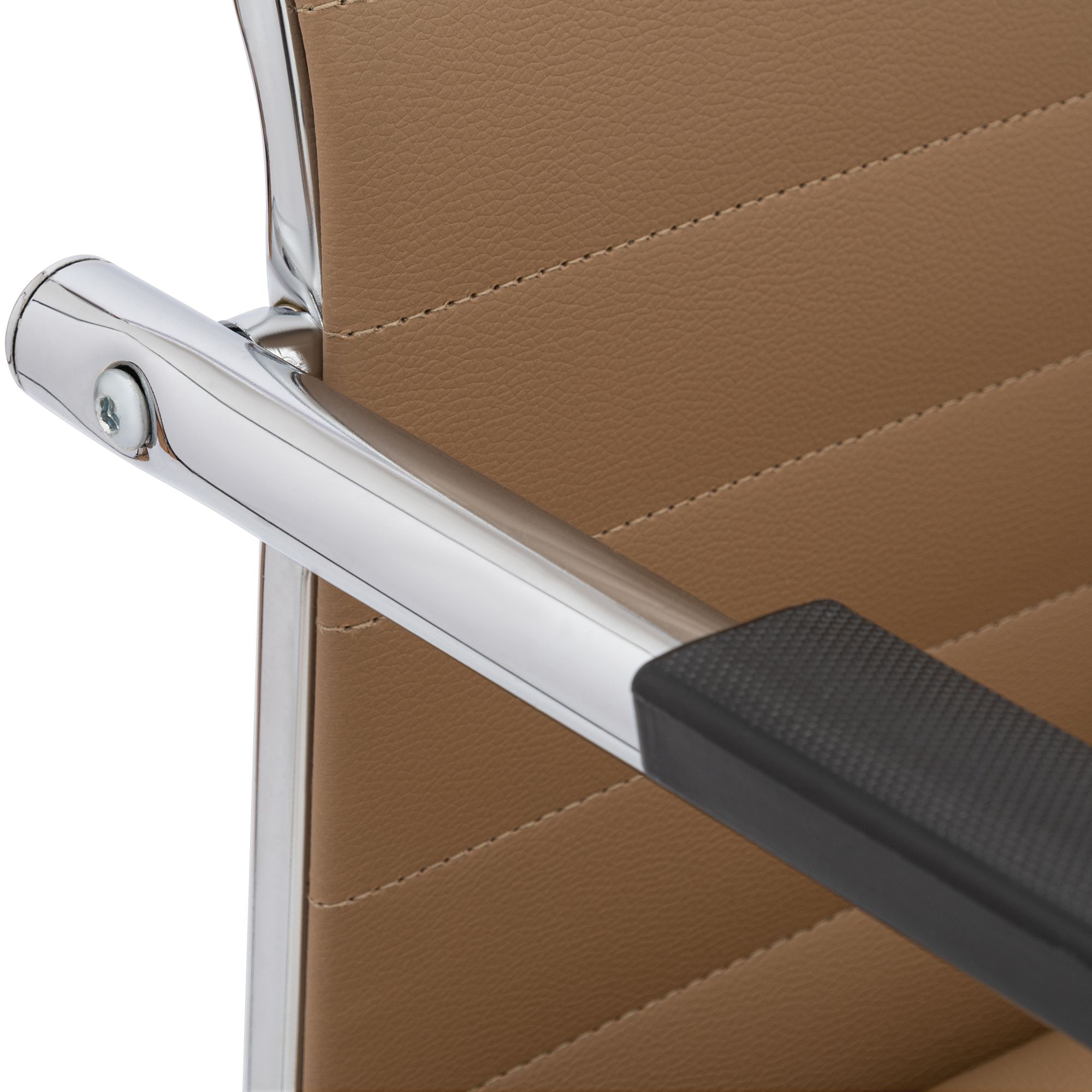 Sedia cantilever Hakon in similpelle