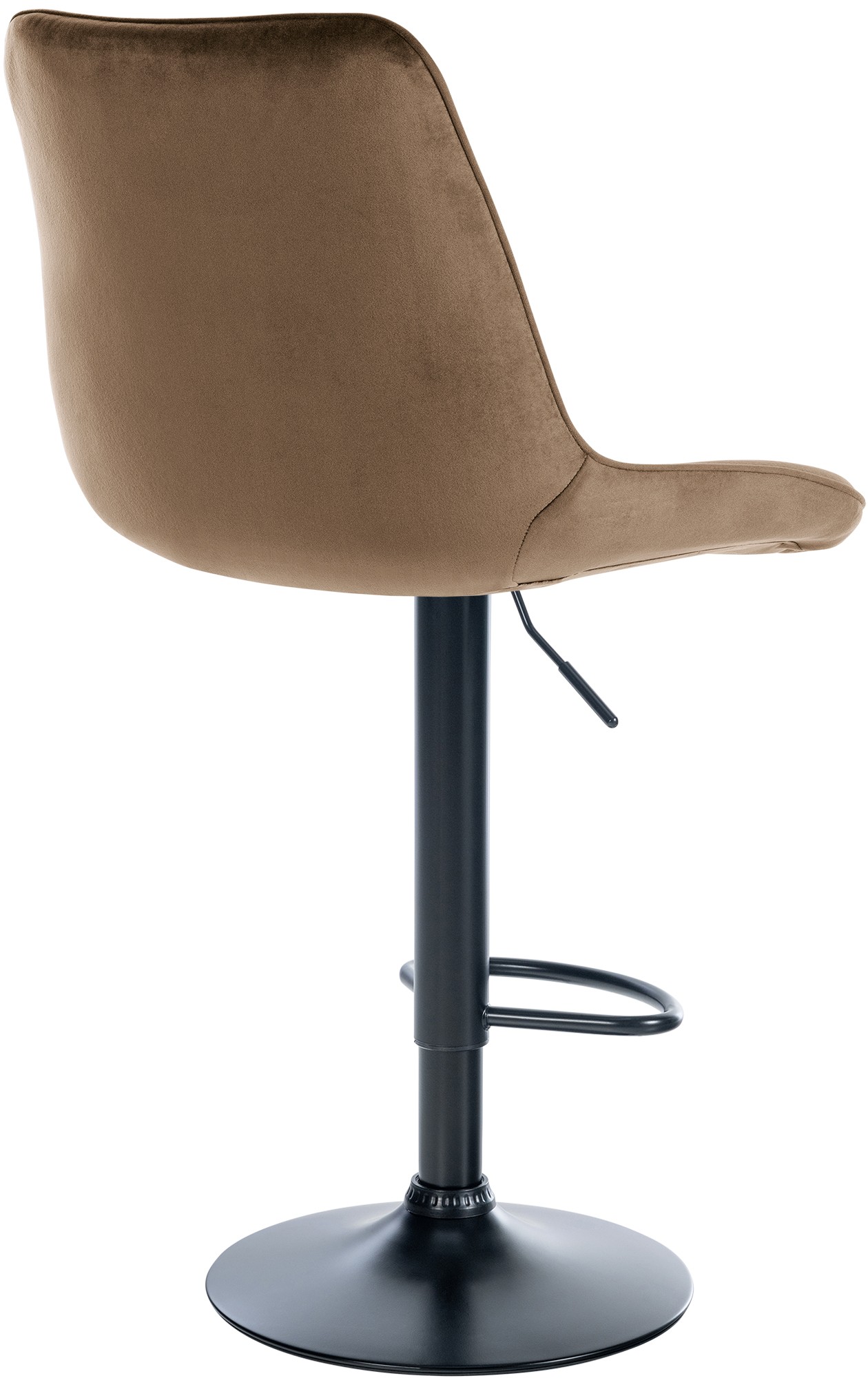 Sgabello da bar Toni velluto elegante, comodo e resistente, ideale per cucina o locale, design moderno per ogni ambiente