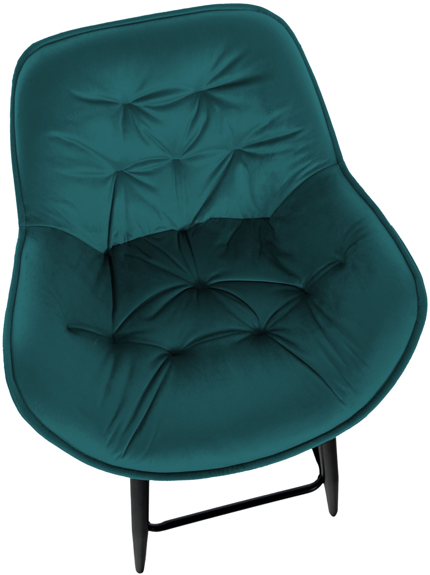 Set di 2 sgabelli da bar Gibson in velluto con altezza seduta 76 cm