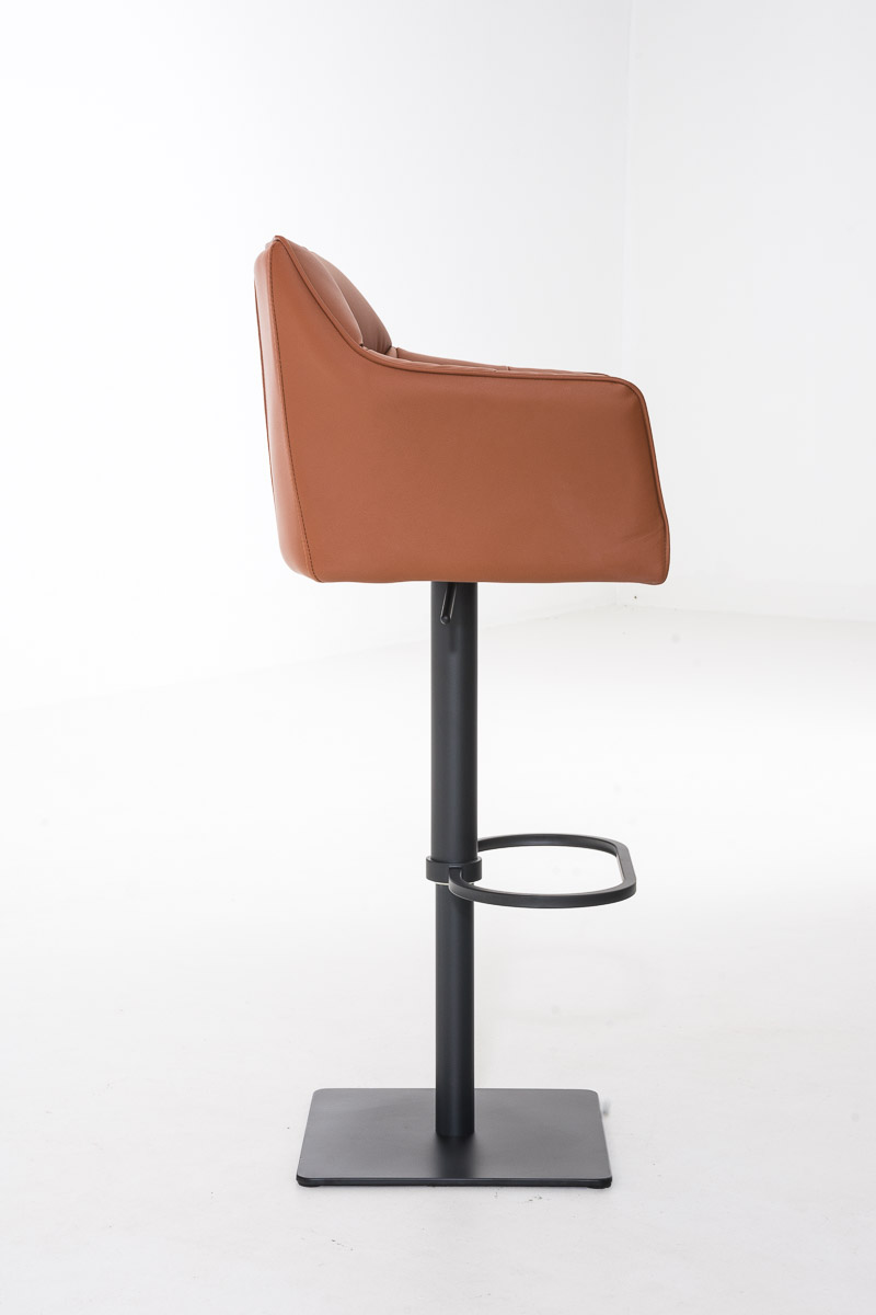Sgabello da bar Damaso con rivestimento in similpelle