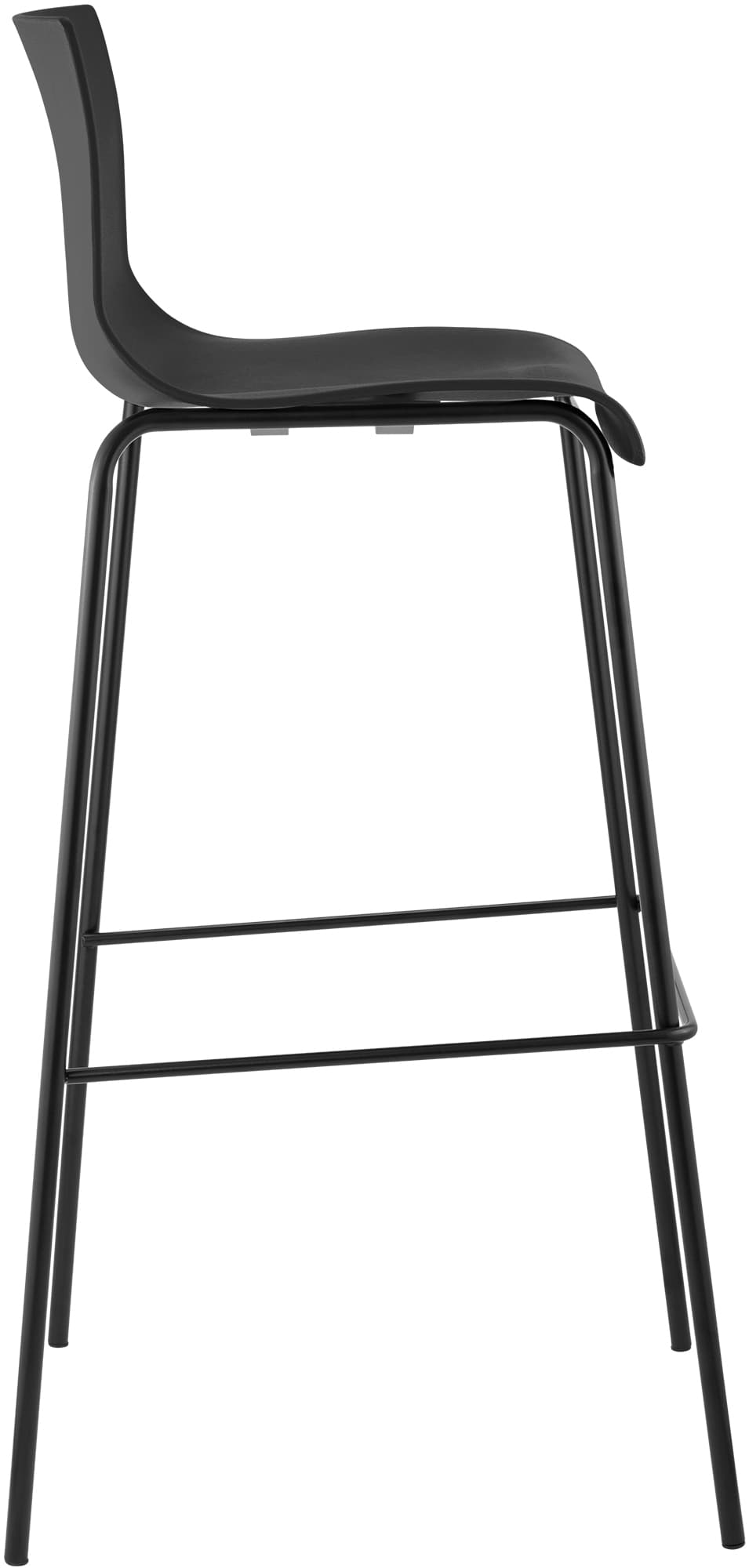 Set di 2 sgabelli da bar Hover in plastica con base a 4 gambe