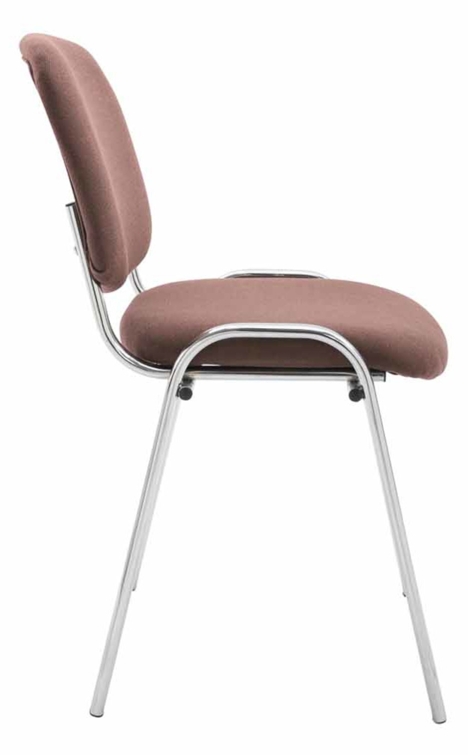 Set di 4 sedie Ken Chrome in tessuto