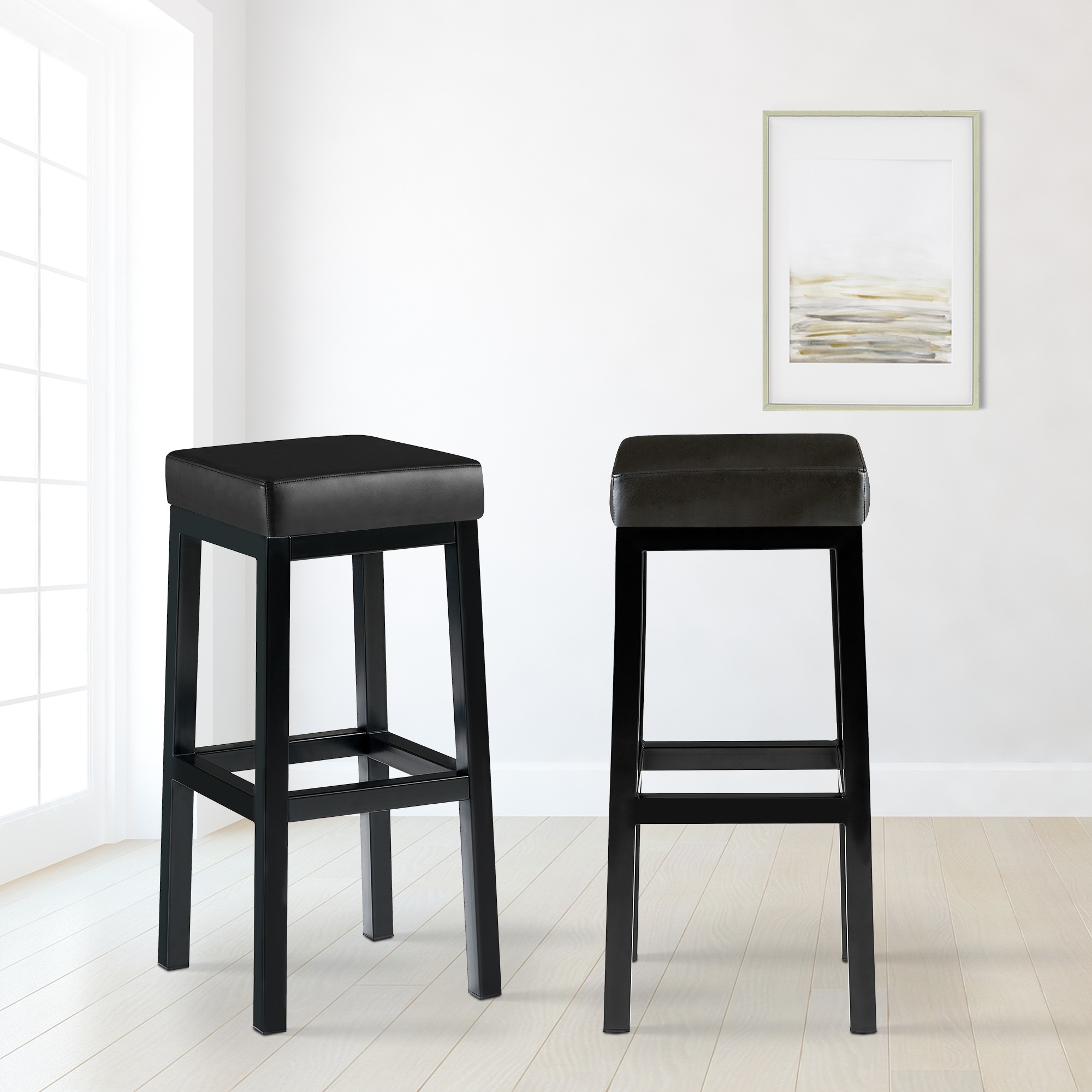 Sgabello Taylor Altezza seduta 83 cm Struttura in metallo nero