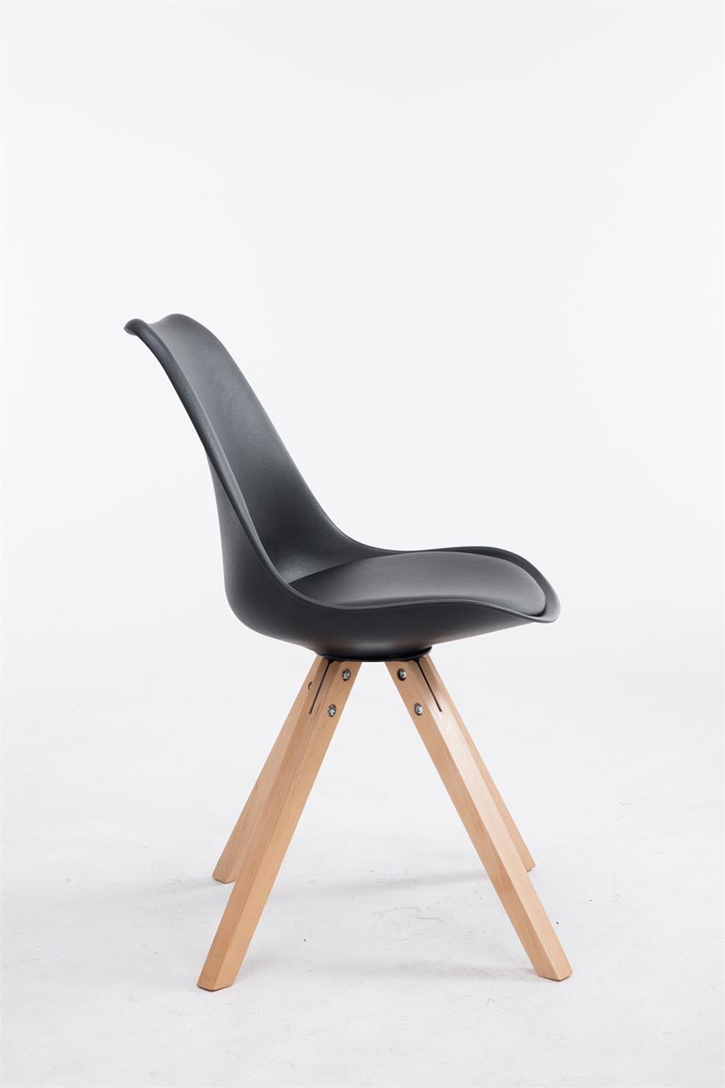 Sedia Toulouse in similpelle gambe quadrate