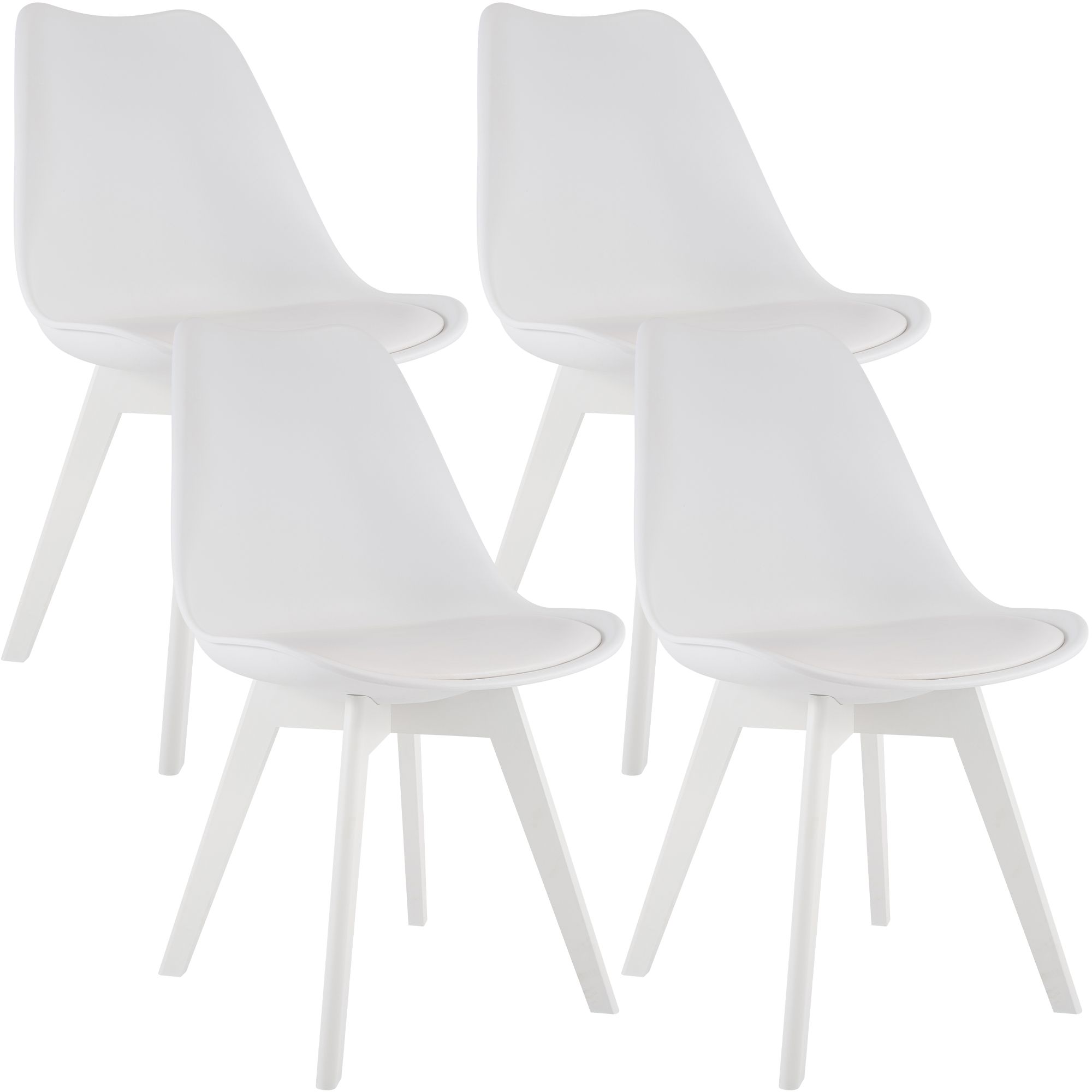 Set 4 sedie da pranzo Linares eleganti e confortevoli per ogni ambiente