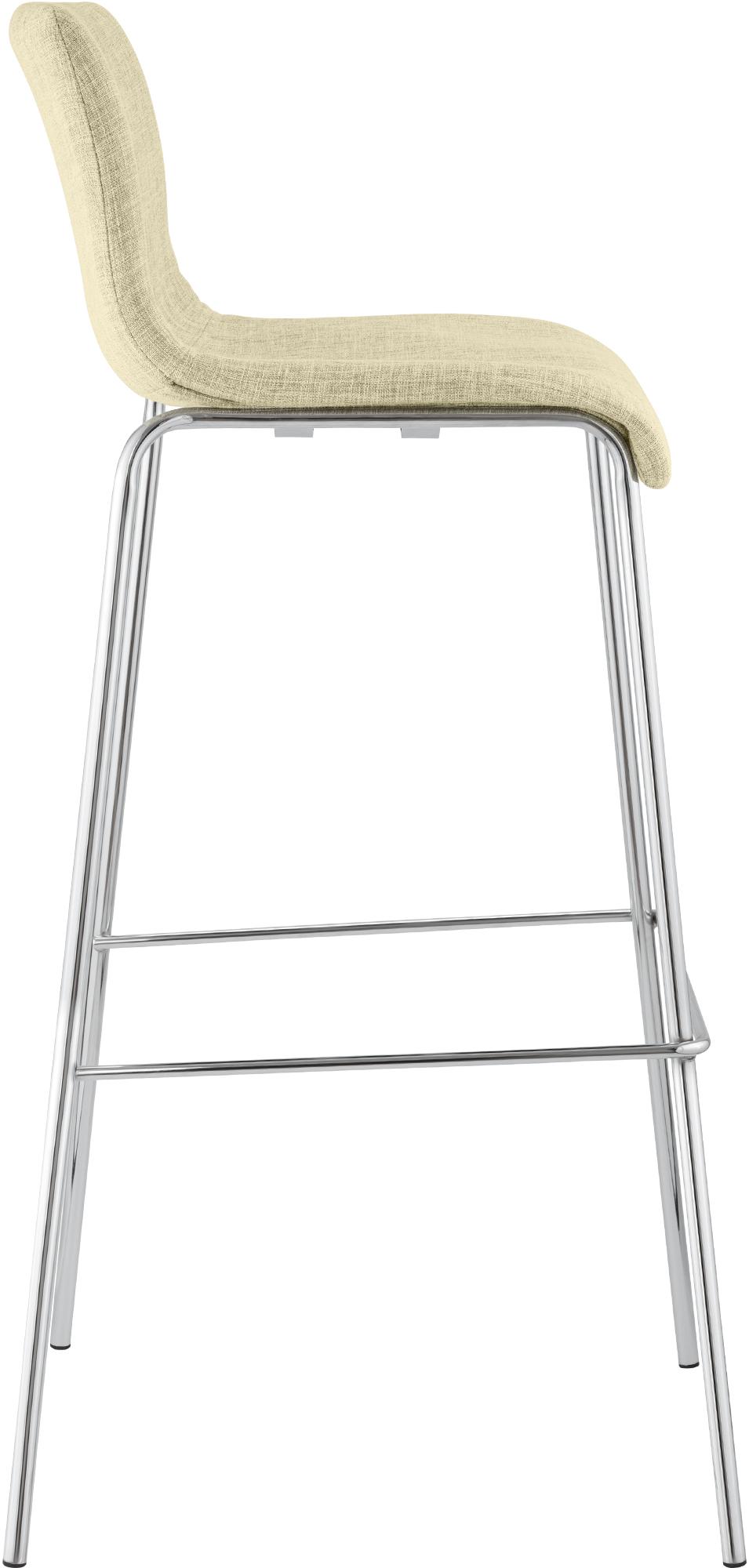 Set da 2 sgabelli da bar Hover in tessuto con base a 4 gambe