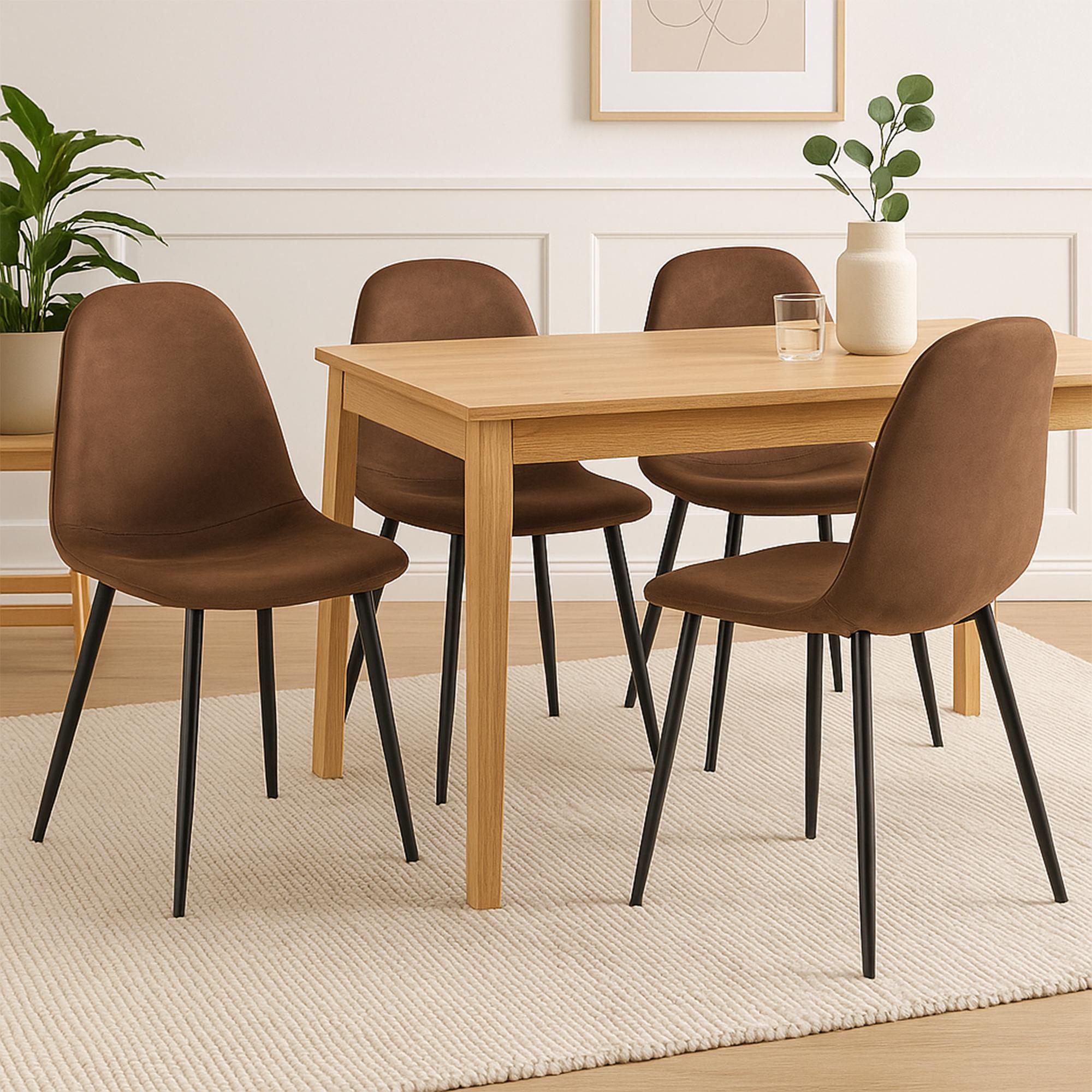 Set di 4 sedie da pranzo Napier