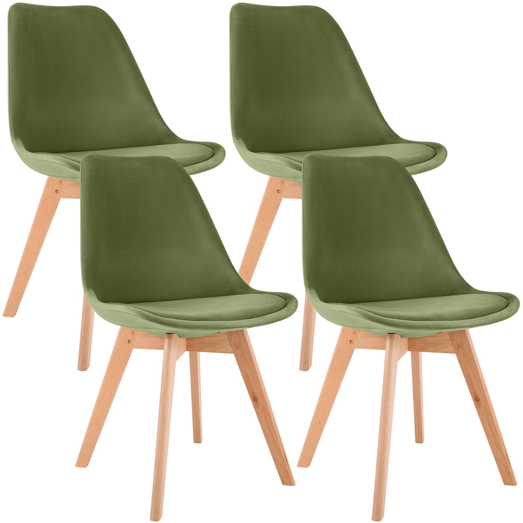 Set 4 sedie da pranzo Linares eleganti e confortevoli per ogni ambiente