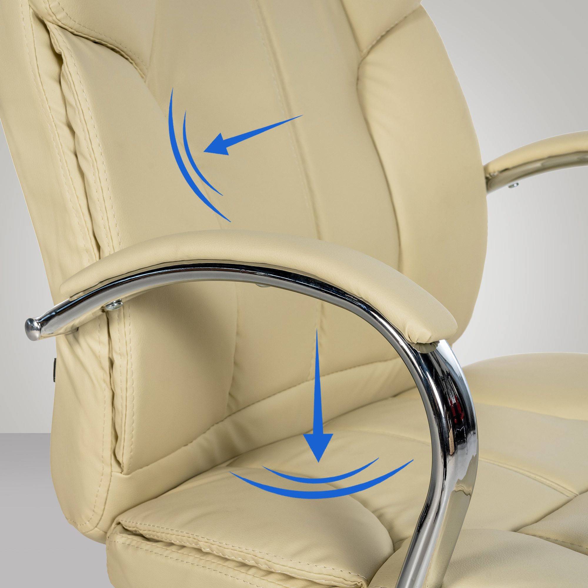 Poltrona ufficio XXL Xanthos in similpelle