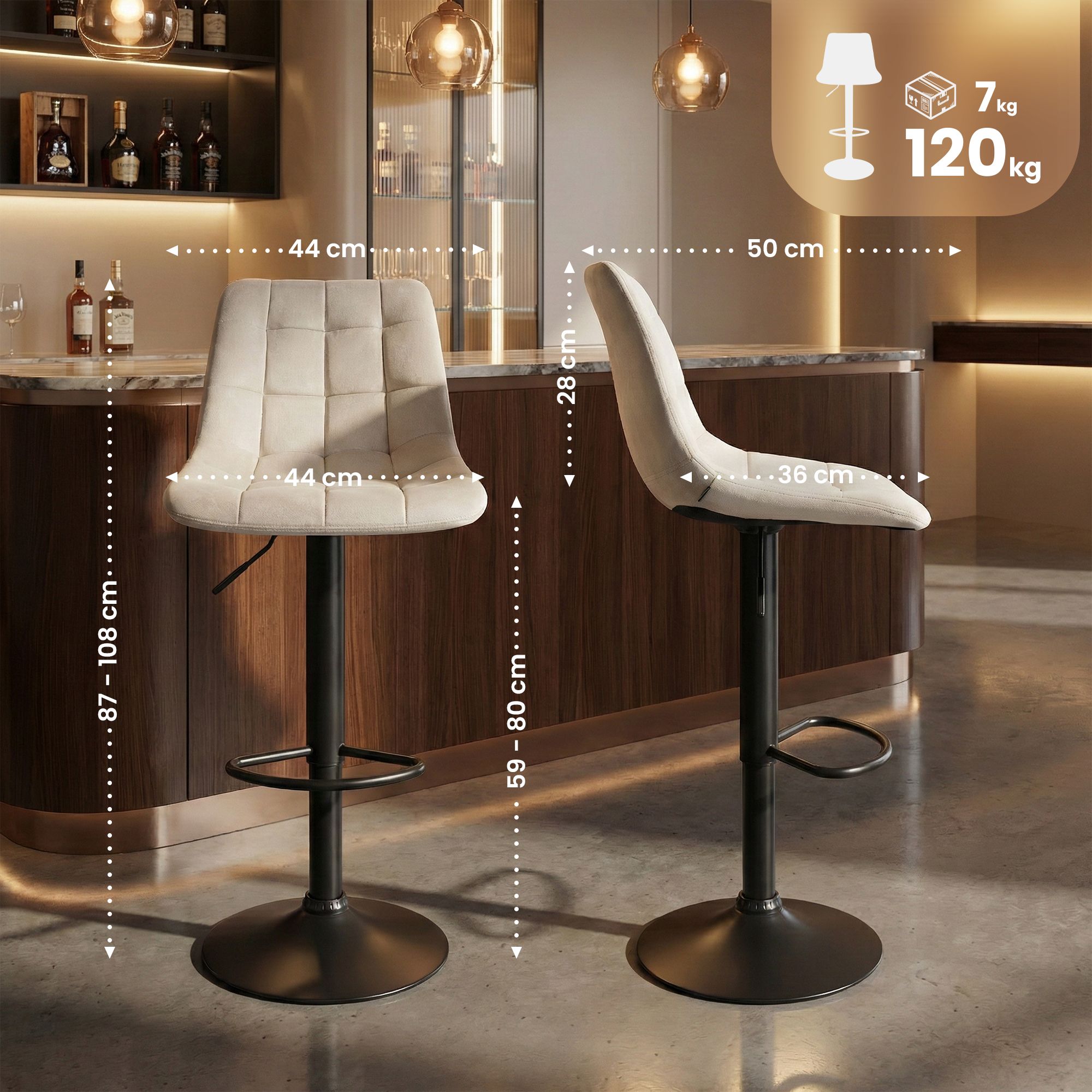 Sgabello da bar Mapun