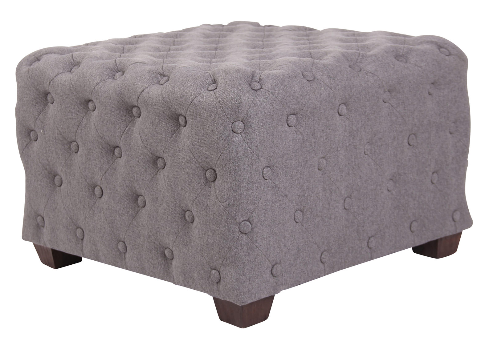 Pouf trapuntato Nimes in tessuto