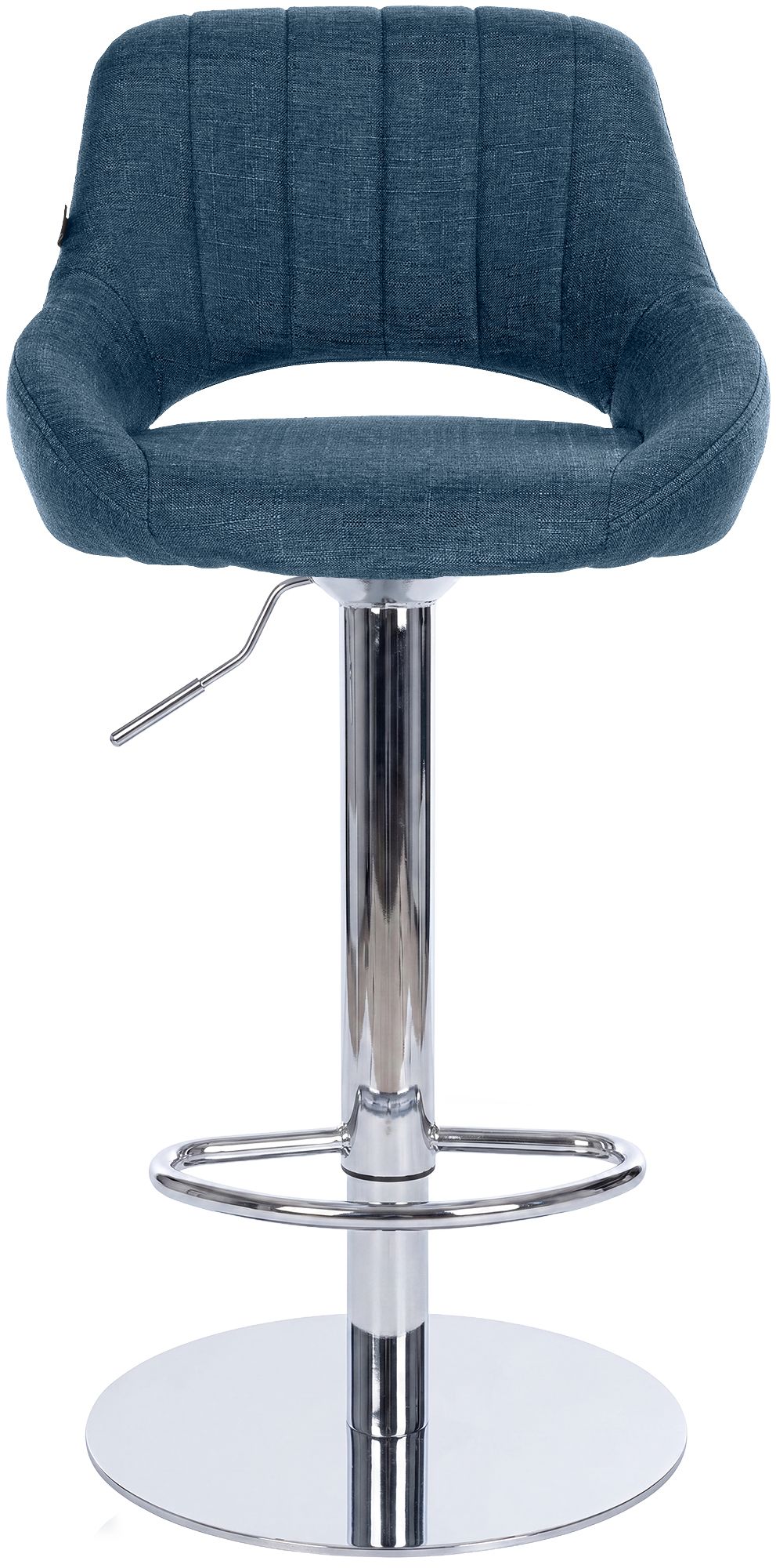 Set di 2 sgabelli da bar Milet cromati con base extra pesante