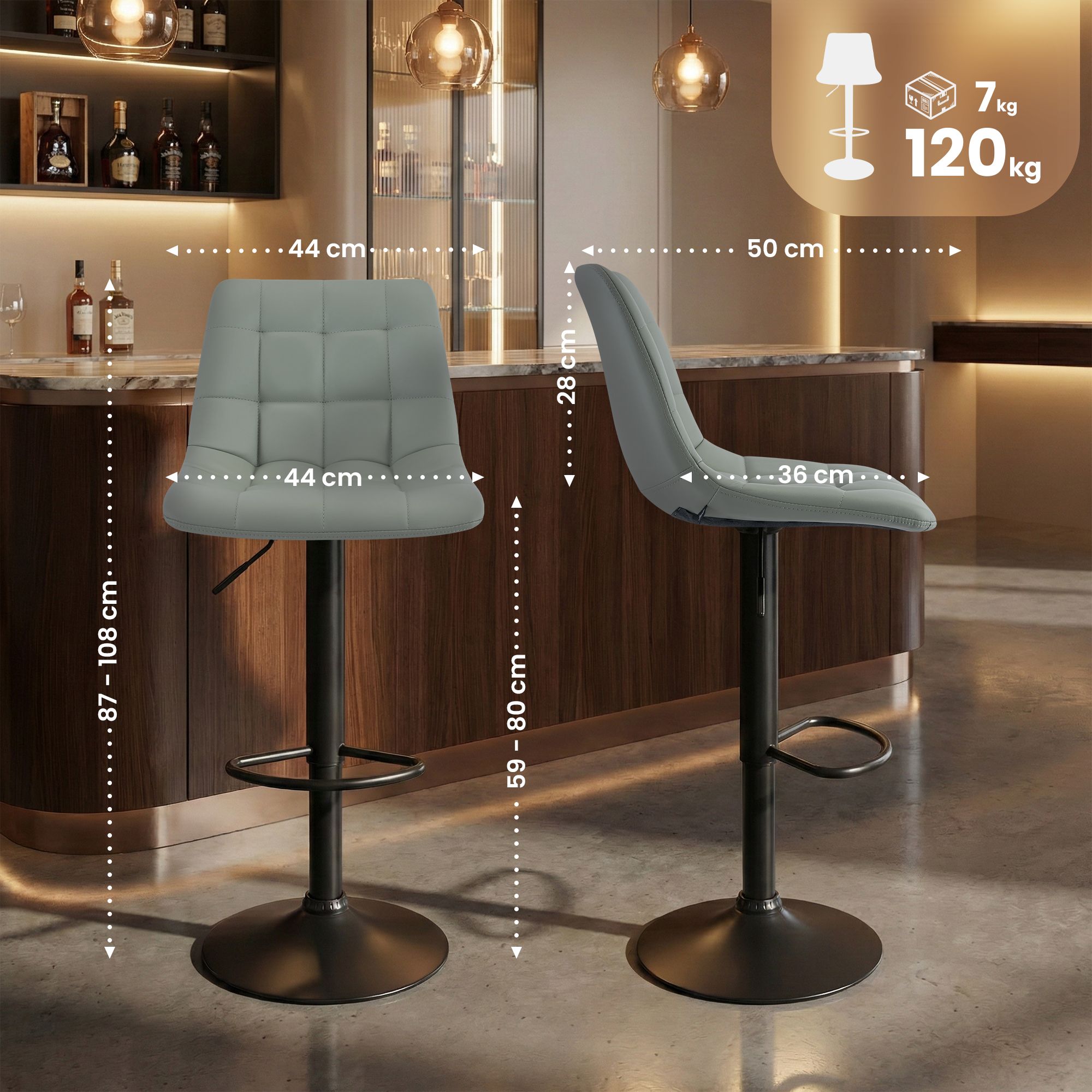 Sgabello da bar Mapun
