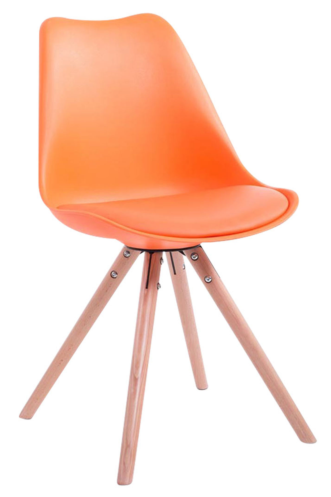 Sedia Toulouse in similpelle gambe tonde