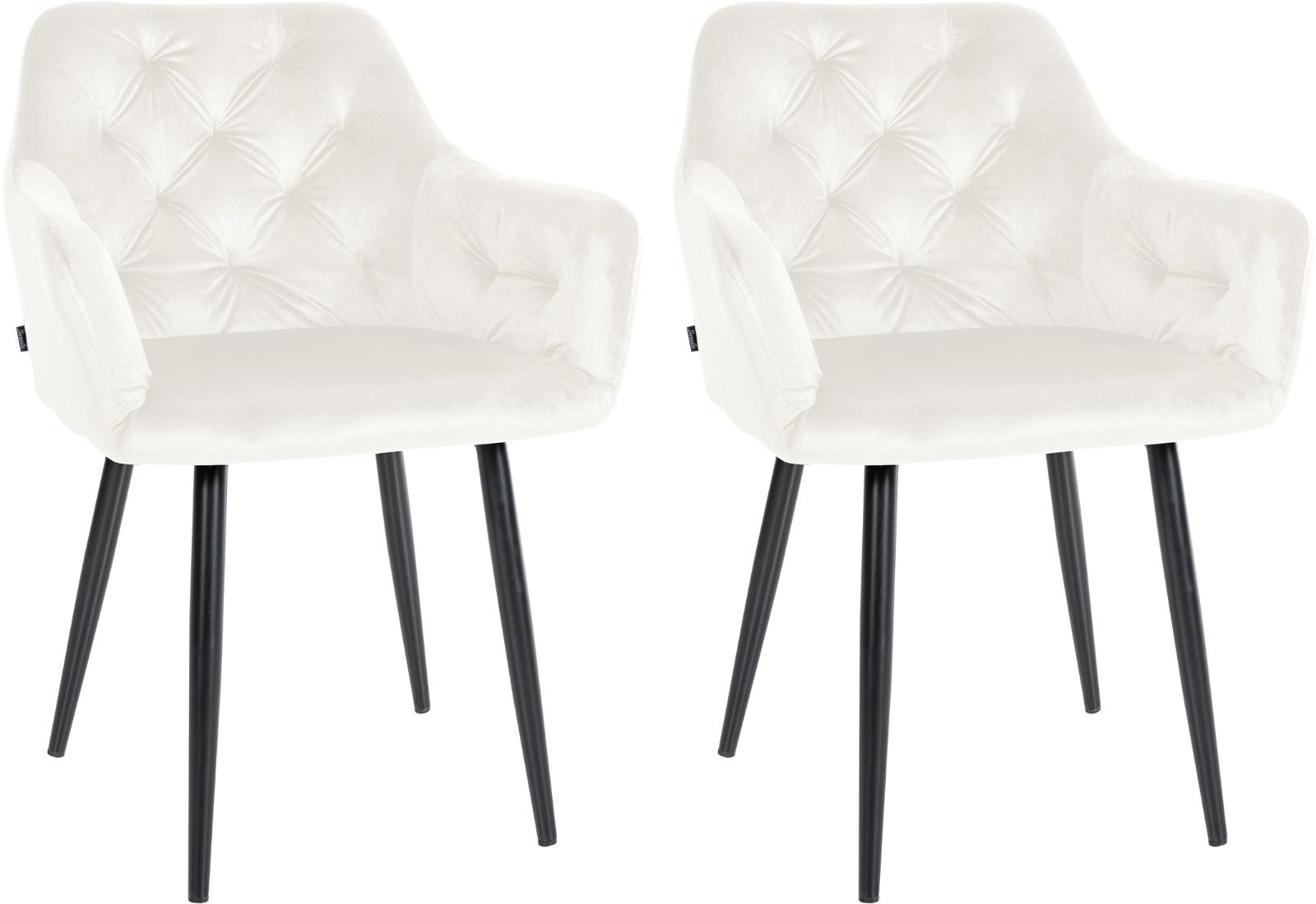 Set di 2 sedie da pranzo Stanley Velvet