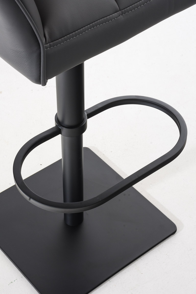 Sgabello da bar Damaso con rivestimento in similpelle