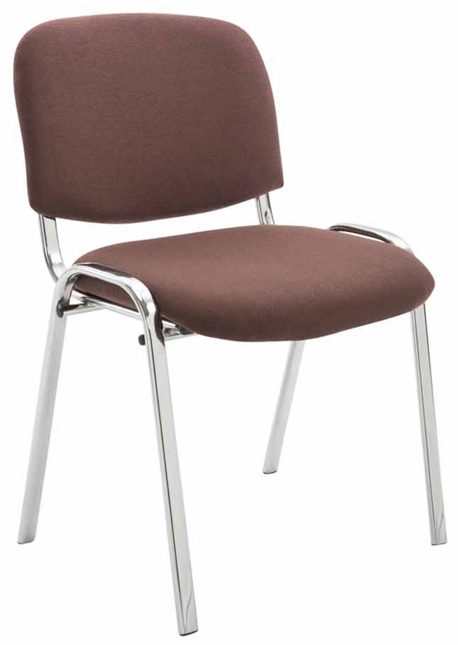 Set di 4 sedie Ken Chrome in tessuto