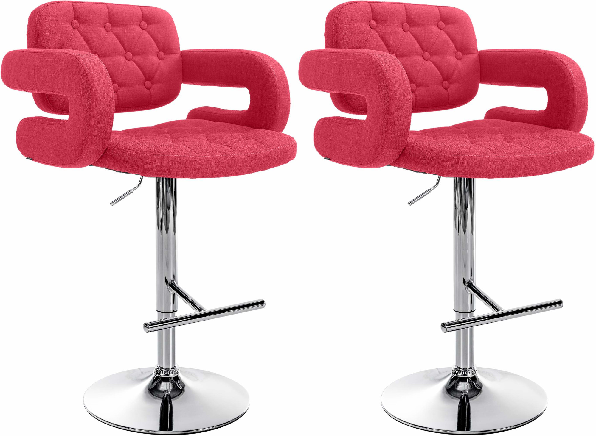 Set 2 Sgabelli Design Dublin In Tessuto