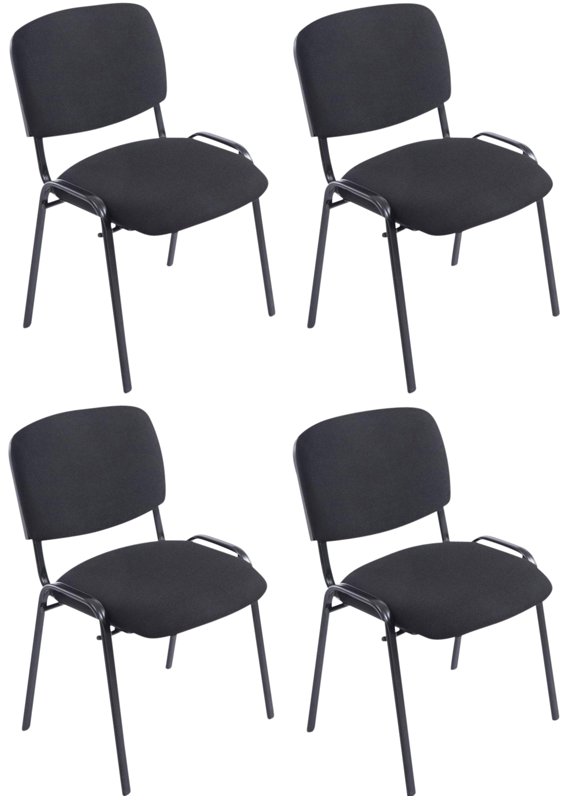 Set di 4 sedie XL Ken in tessuto