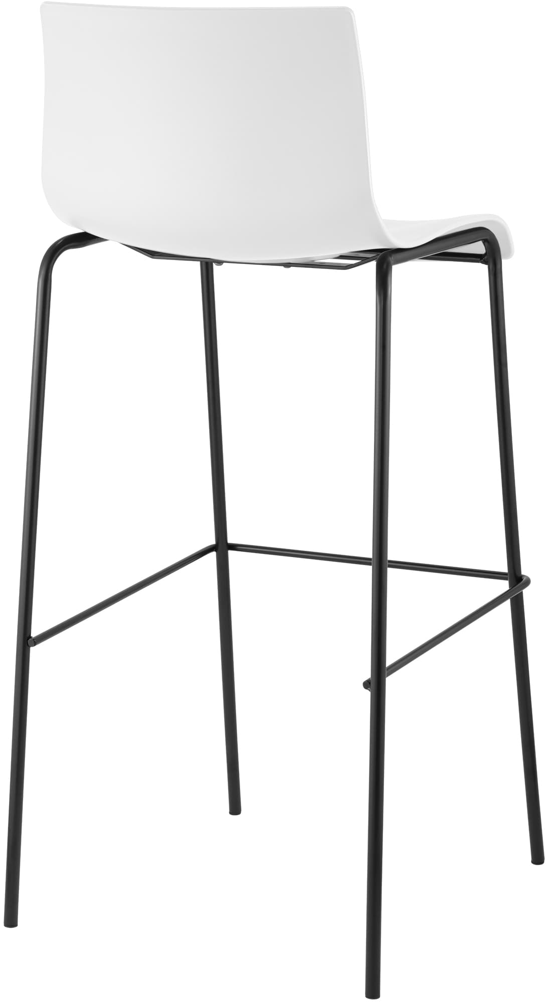 Set di 2 sgabelli da bar Hover in plastica con base a 4 gambe