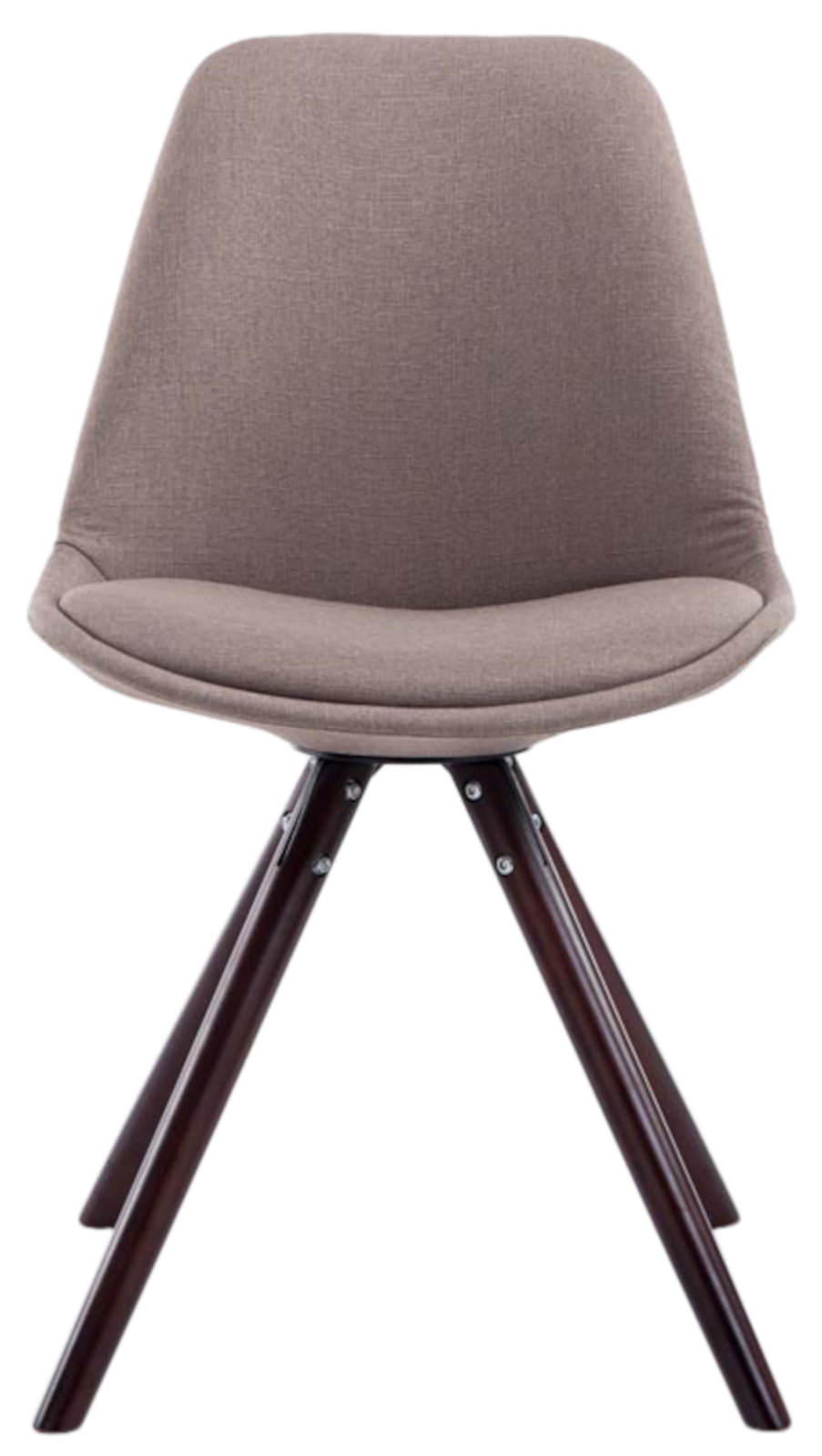 Set di 4 sedie per visitatori Toulouse Fabric Round